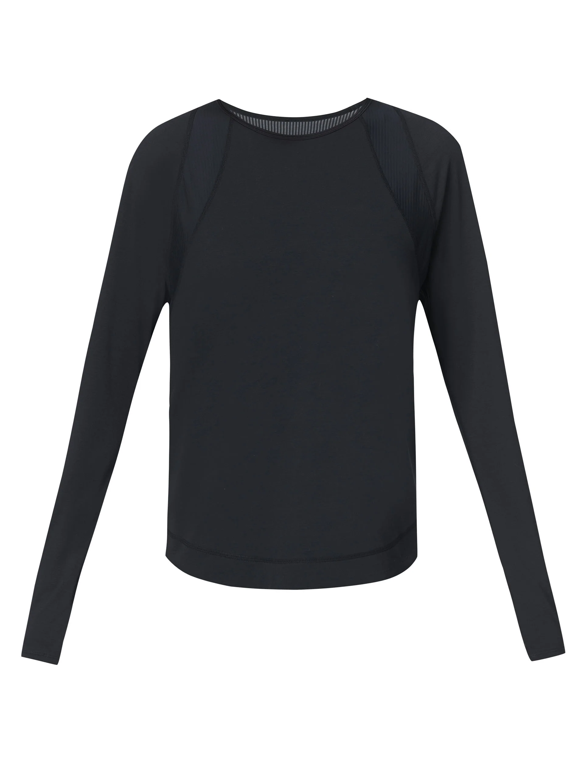 Breathe Easy Mesh Long Sleeve Top - Black - Image 6