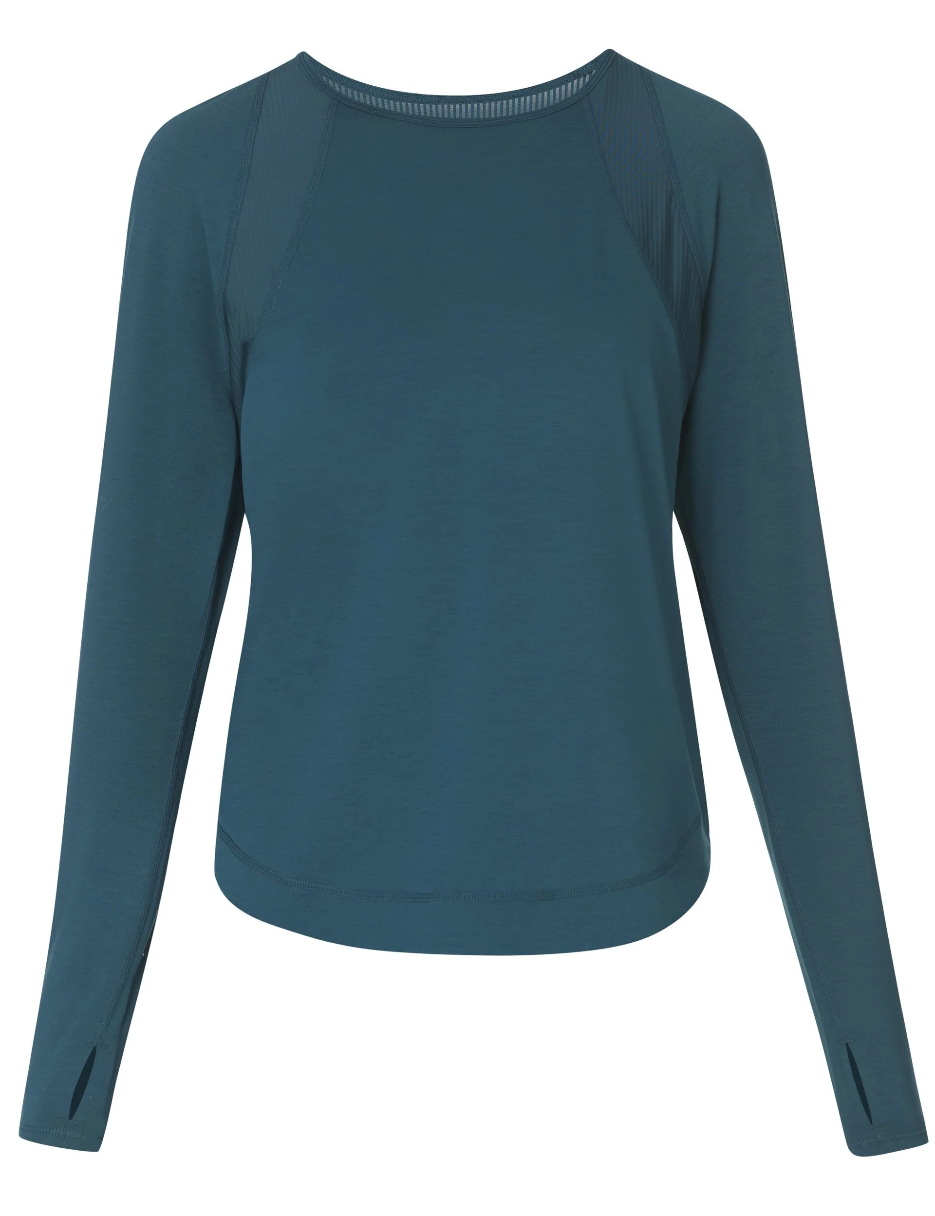 Breathe Easy Mesh Long Sleeve Top - Deep Green - Image 8