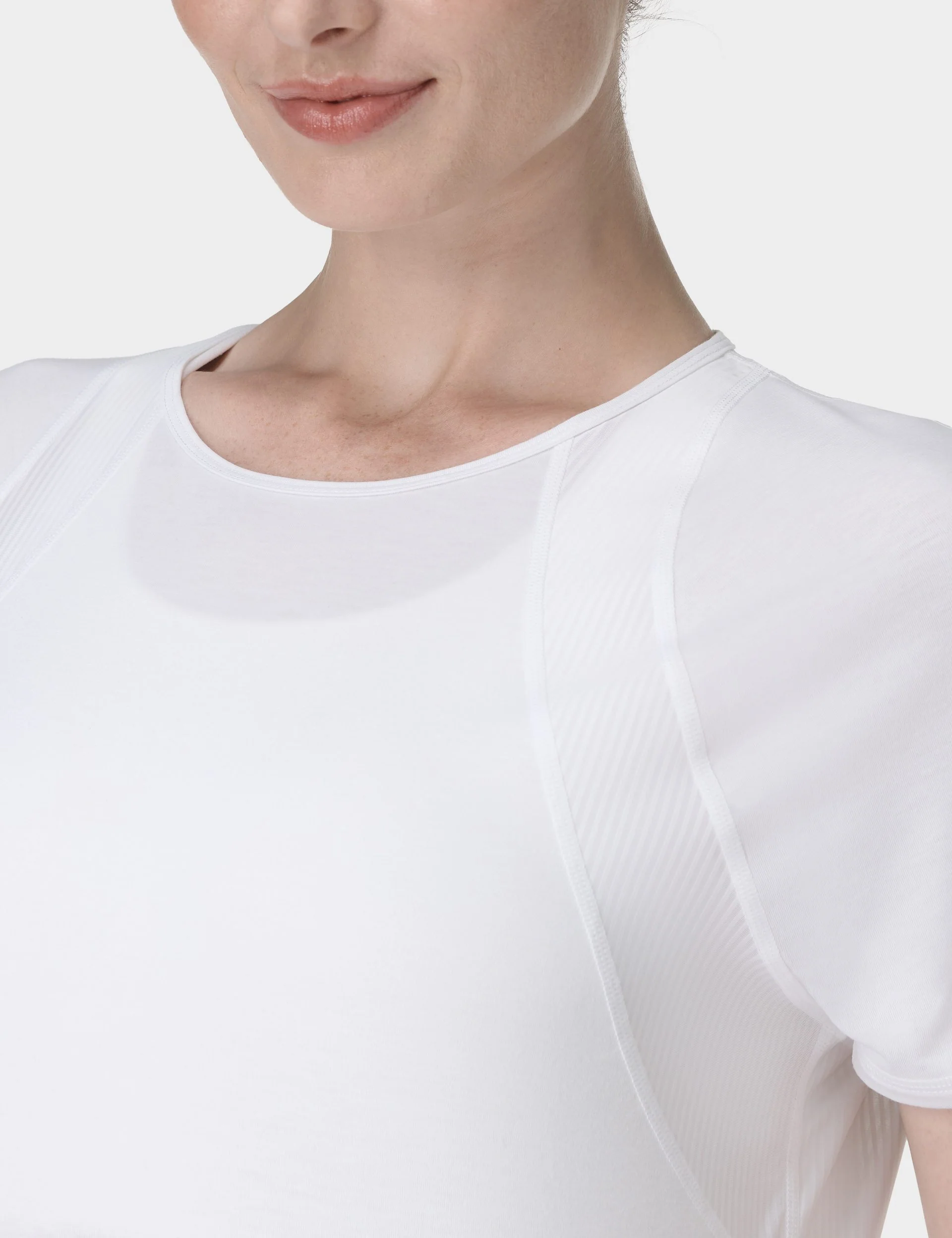 Breathe Easy Mesh T-Shirt - White - Image 3