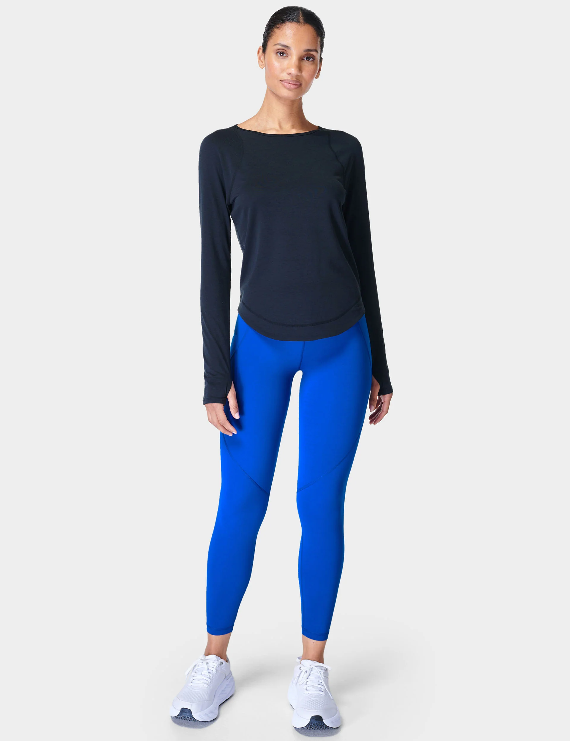 Breathe Easy Running Long Sleeve Top - Black - Image 5