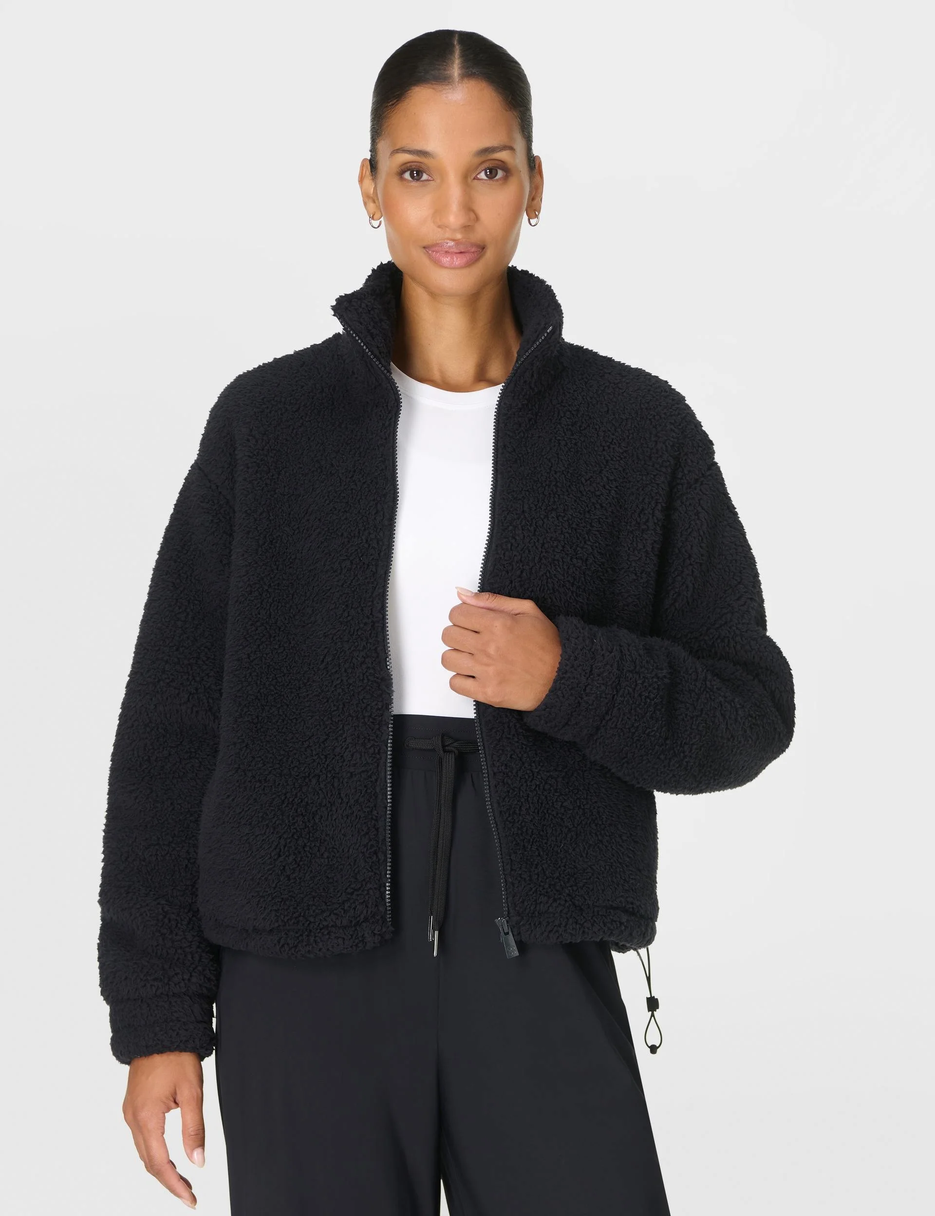 Canyon Fleece Zip Up - Black - Image 5
