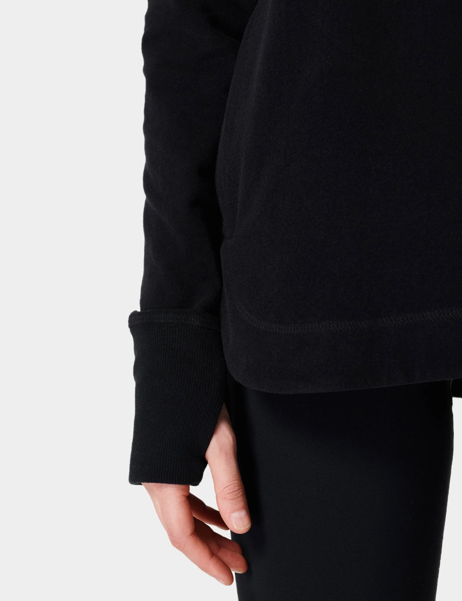 Escape Italian Fleece Hoody - Black - Image 3
