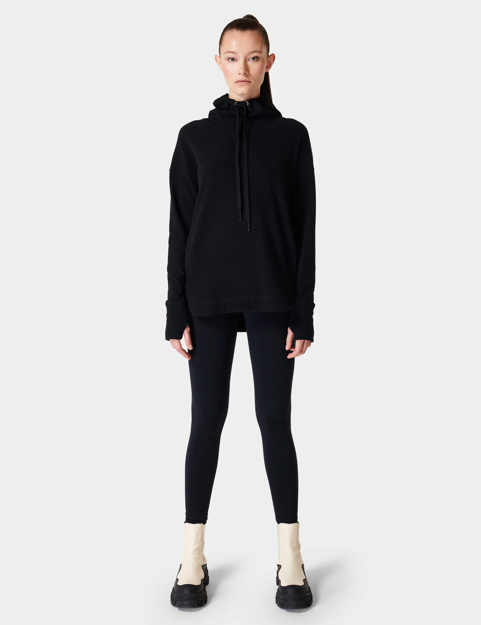 Escape Italian Fleece Hoody - Black - Image 4