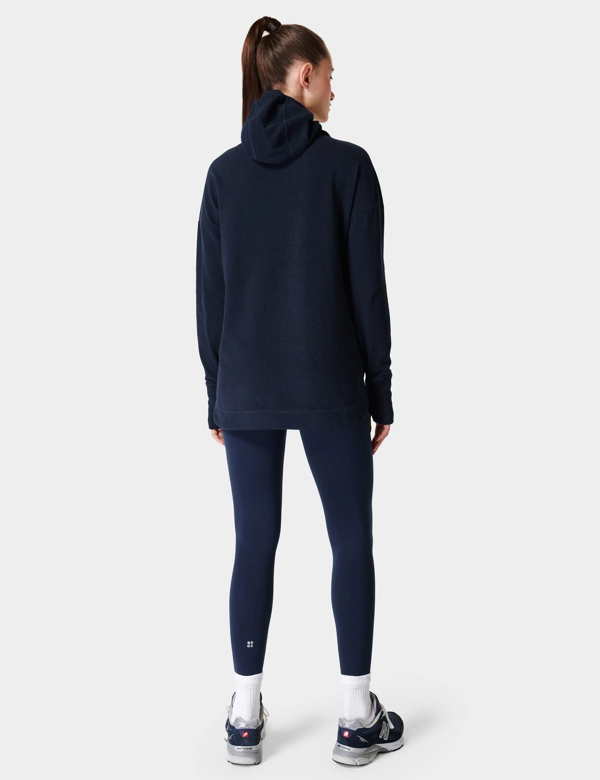 Escape Italian Fleece Hoody - Navy Blue - Image 5