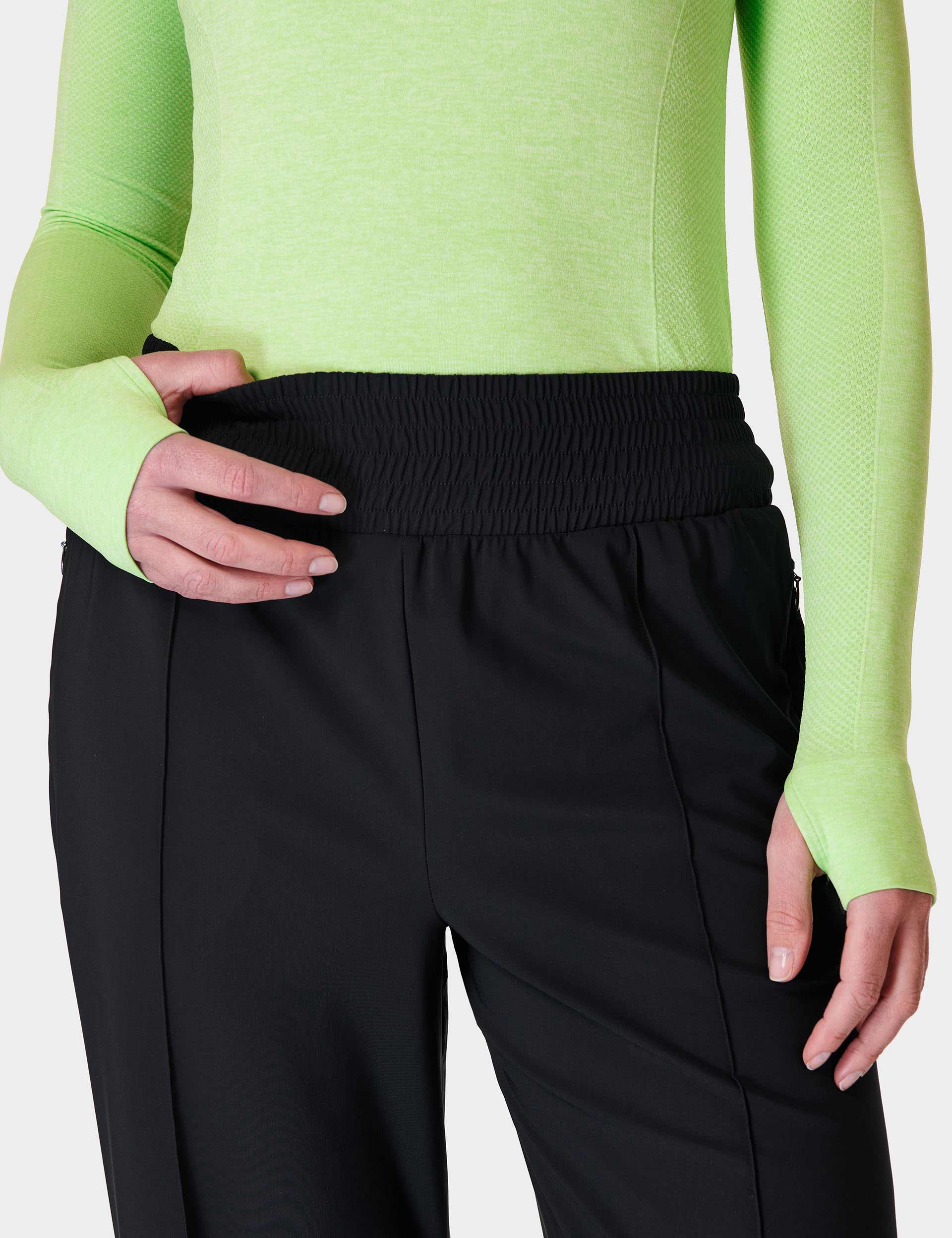 Explorer Wide Leg Track Trousers - Black - Image 3