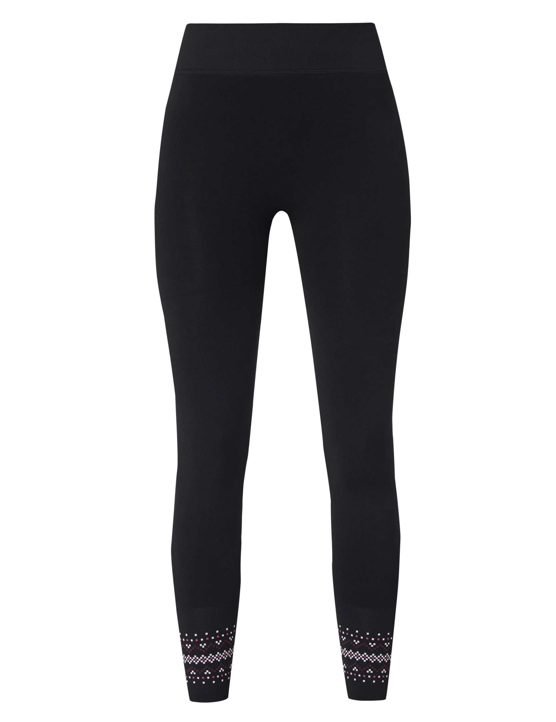 Fairisle Novelty Base Layer Legging - Black Fairisle Jacquard - Image 8