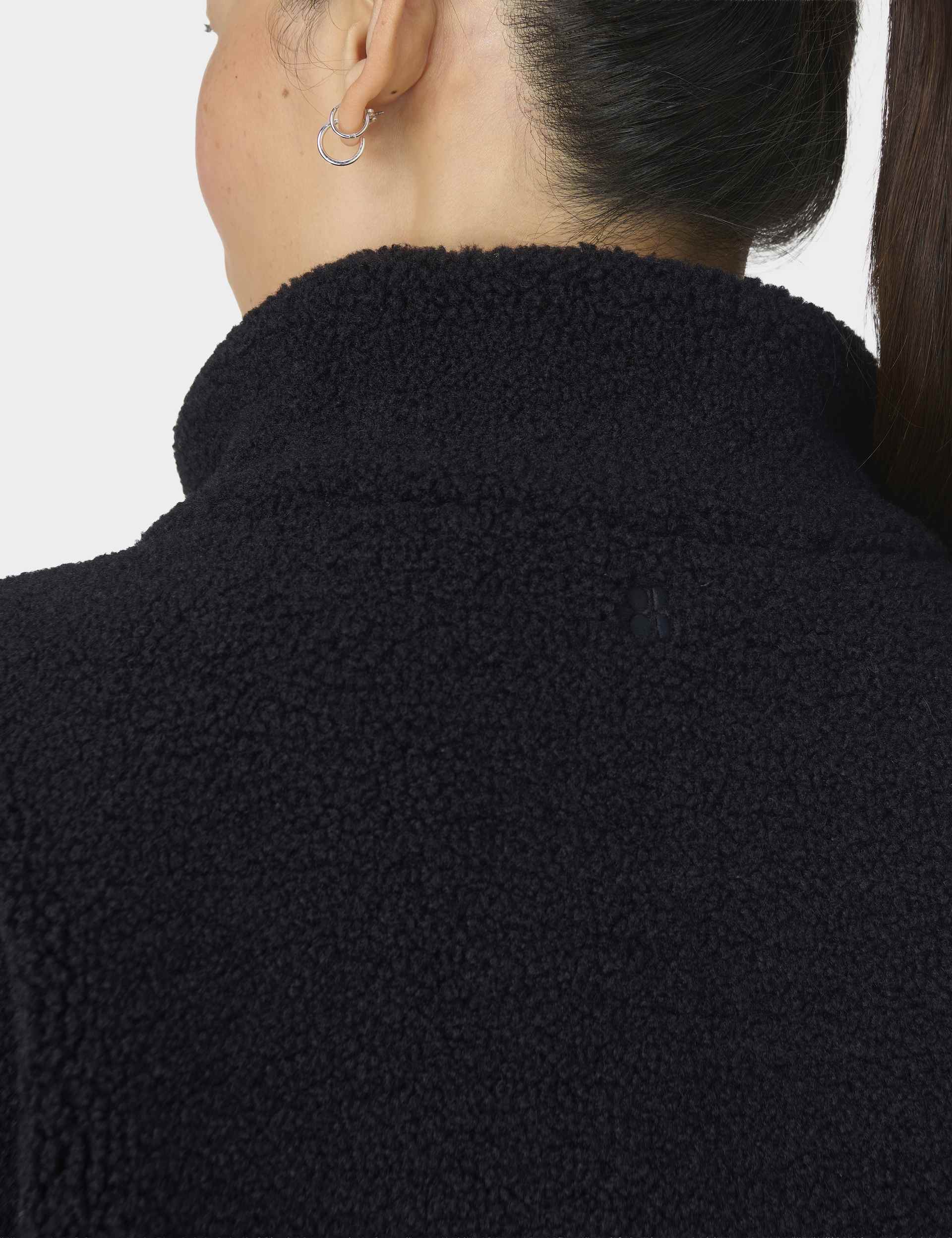 Navigate Fashion Texture Coat - Black - Image 3