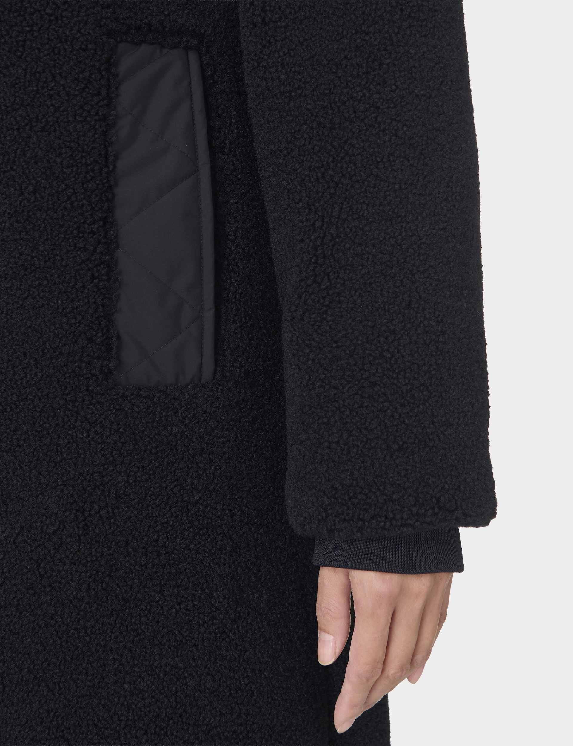Navigate Fashion Texture Coat - Black - Image 4