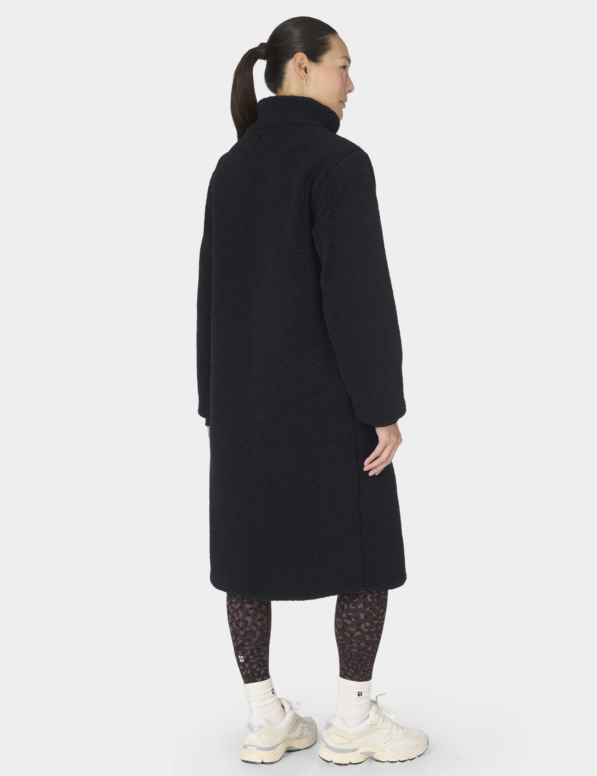 Navigate Fashion Texture Coat - Black - Image 6
