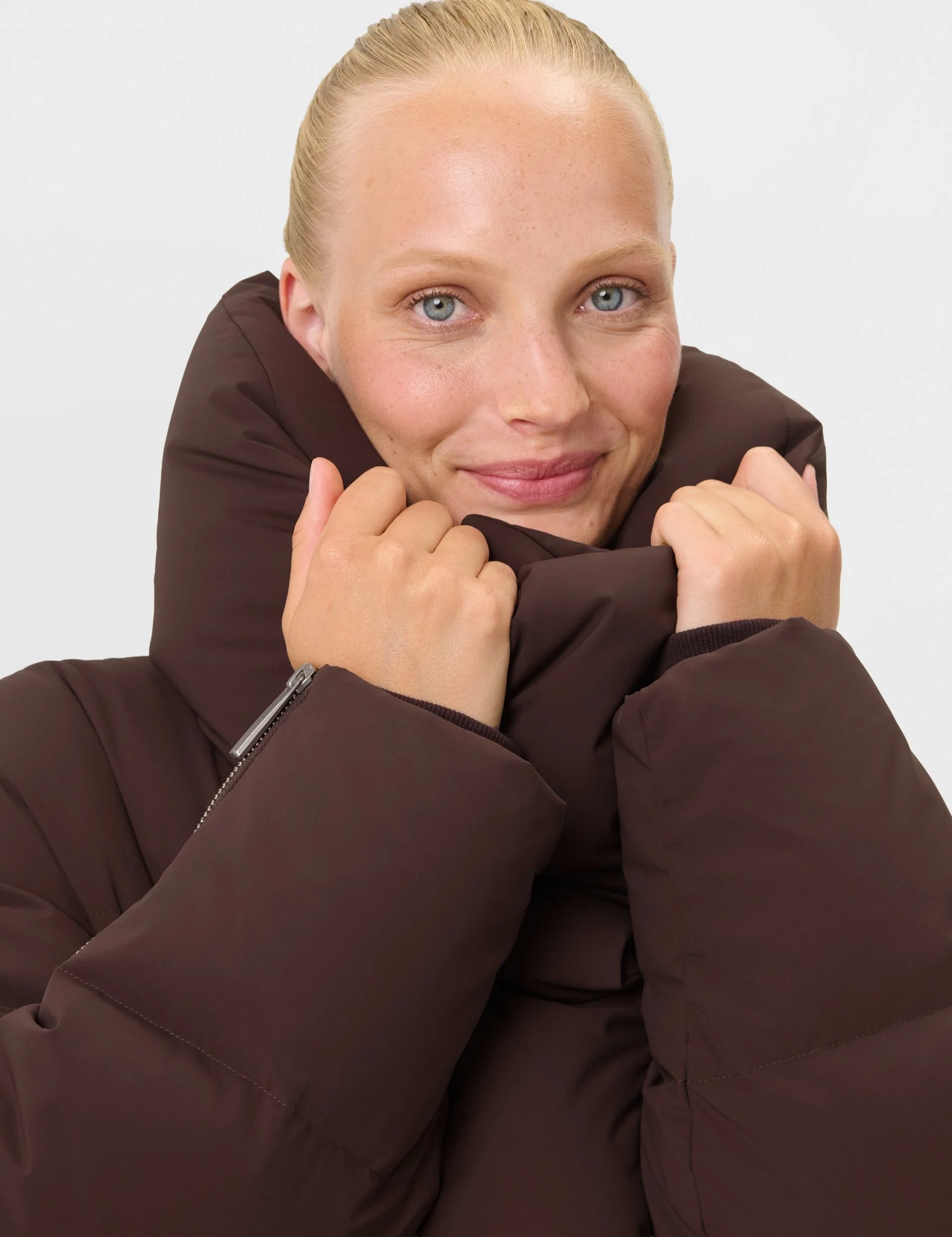 Nimbus Cloud Longline Puffer - Sable Brown - Image 3