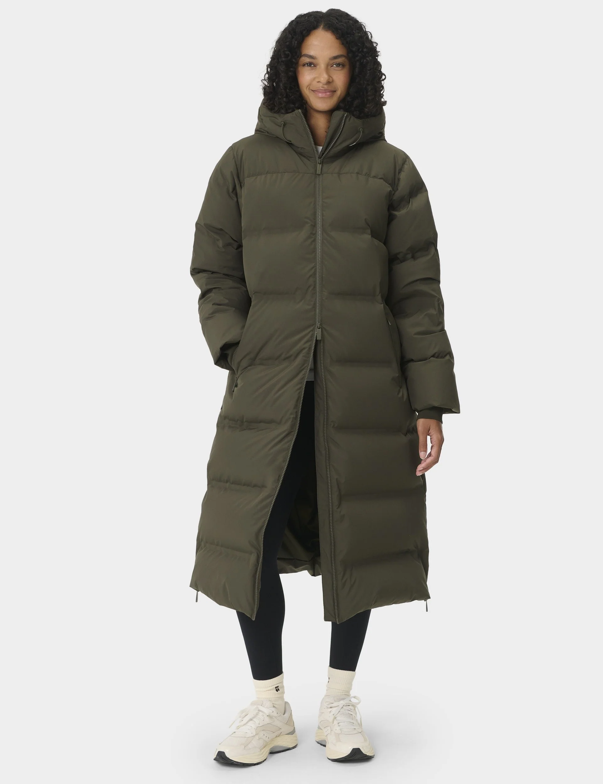 Nimbus Longline Waterproof Puffer - Nori Green