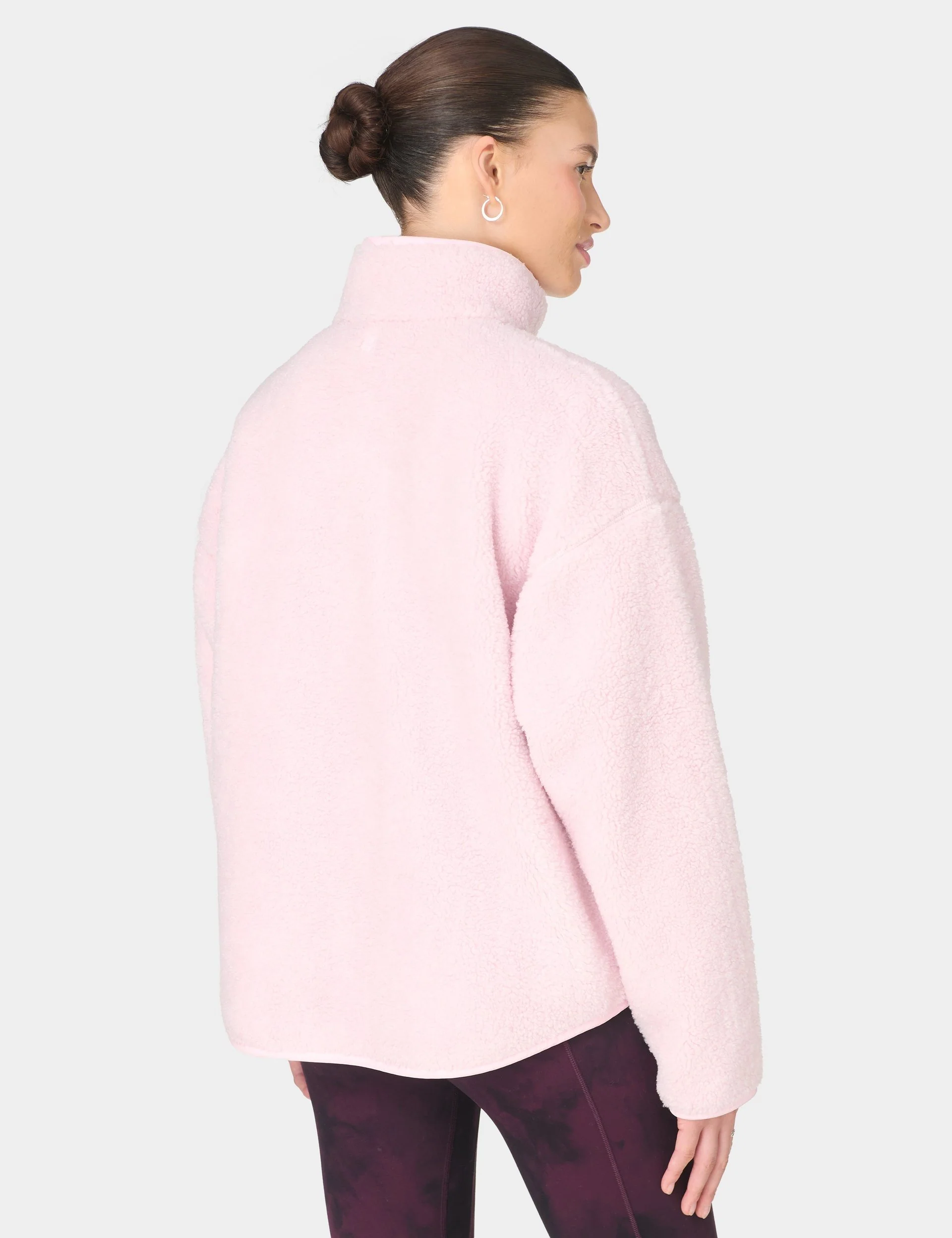 Plush Half Zip Fleece - Frost Pink - Image 2