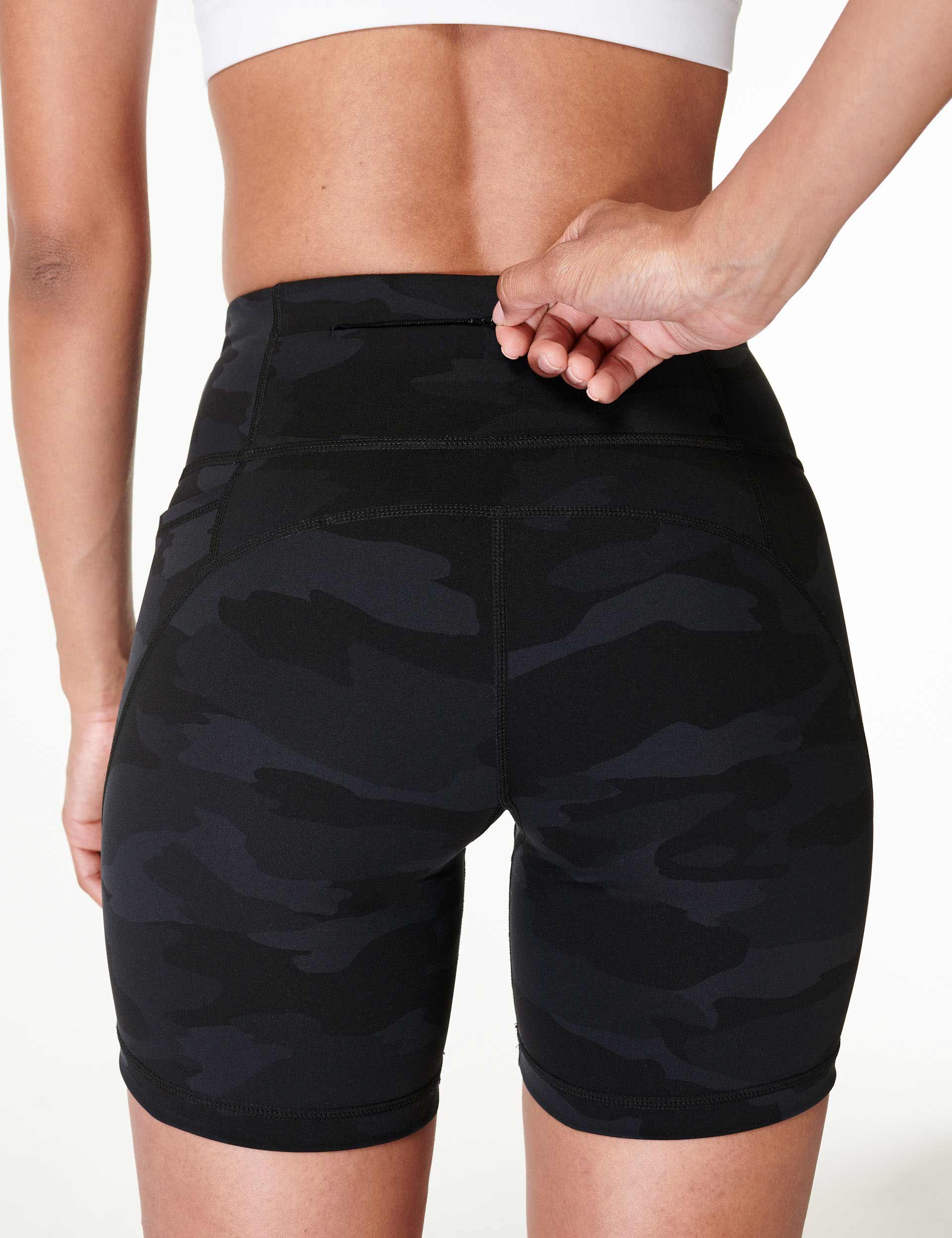 Power 6" Cycling Shorts - Ultra Black Camo Print - Image 5