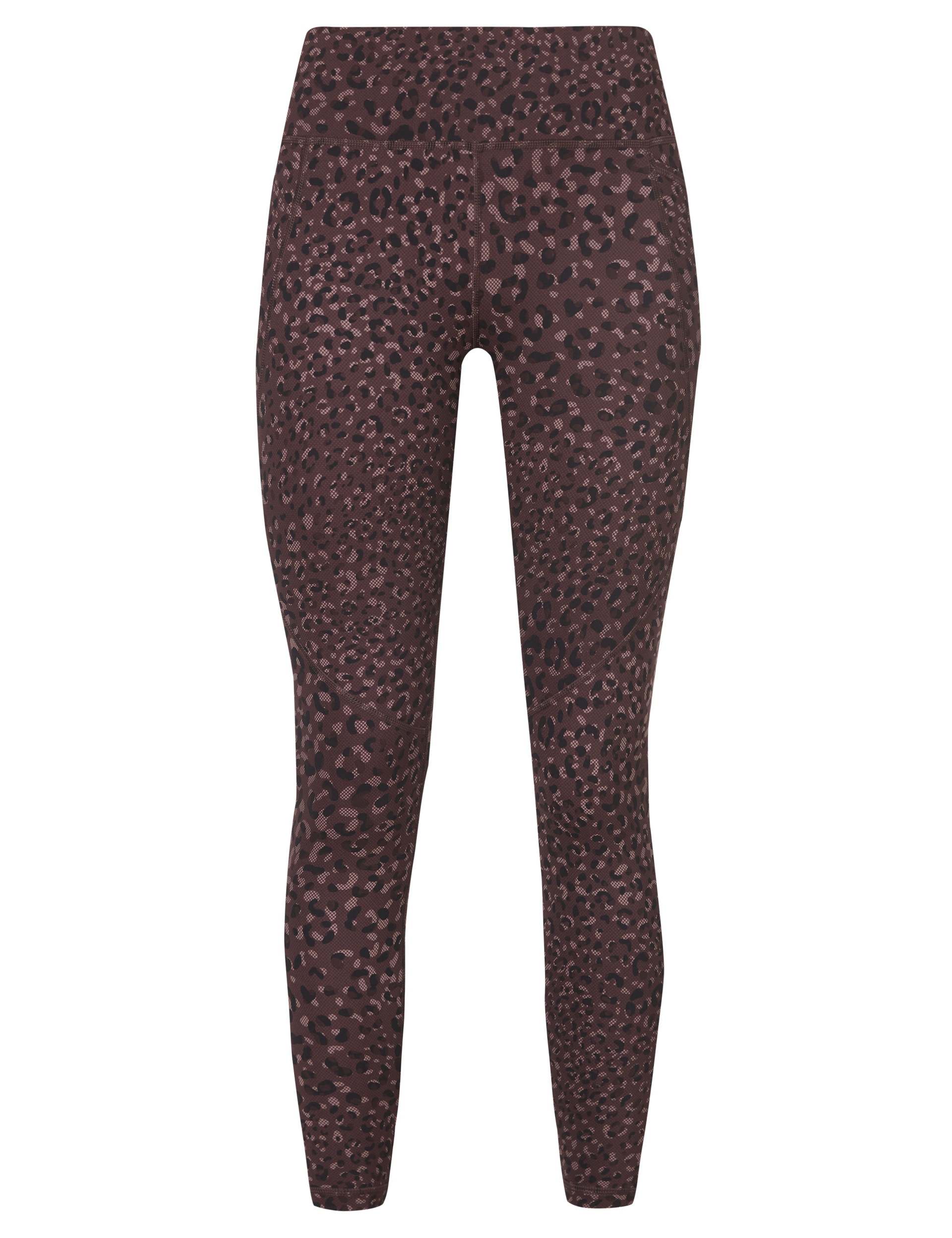 Power 7/8 Gym Leggings - Brown Leopard Dot Print - Image 8