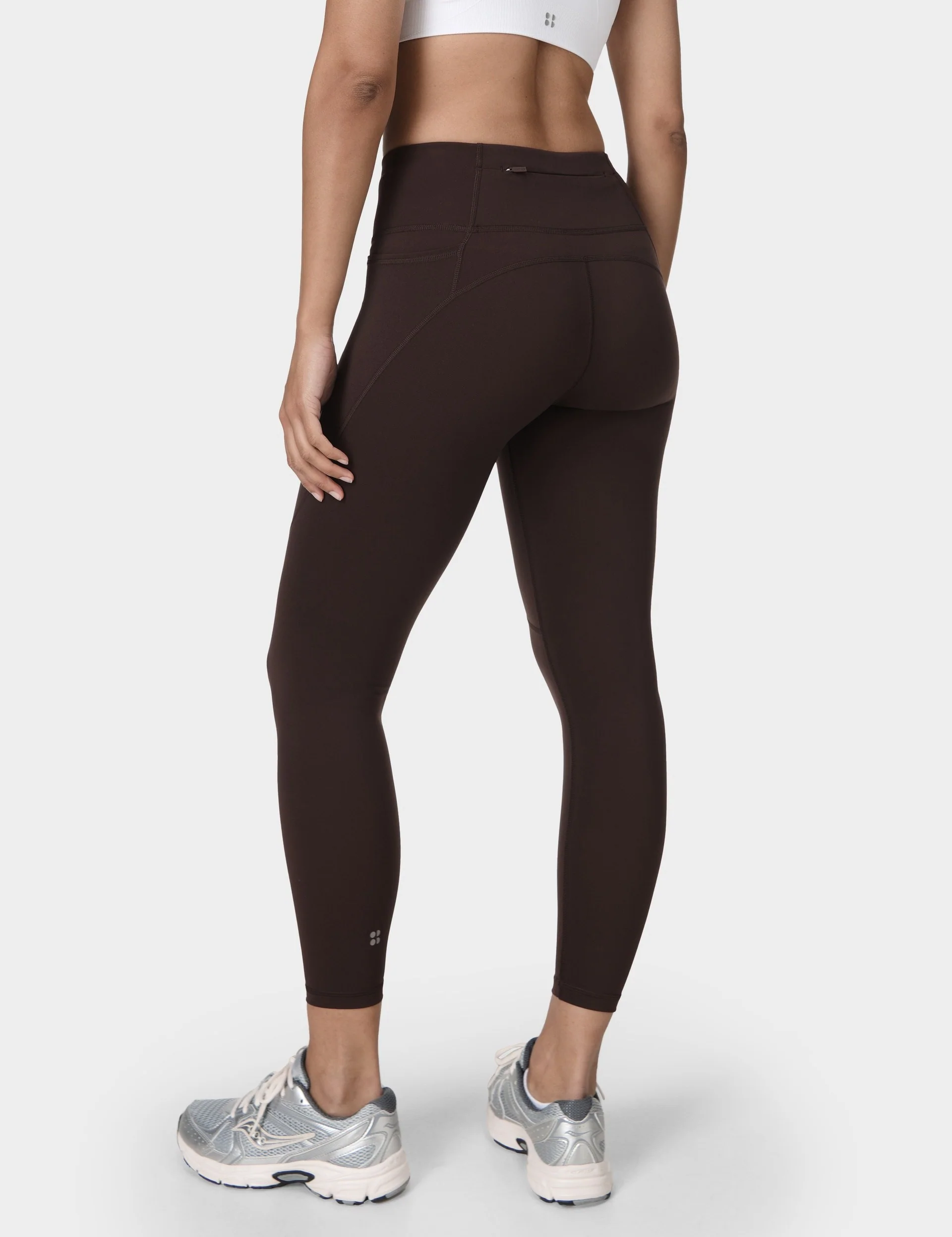 Power 7/8 Gym Leggings - Sable Brown - Image 2