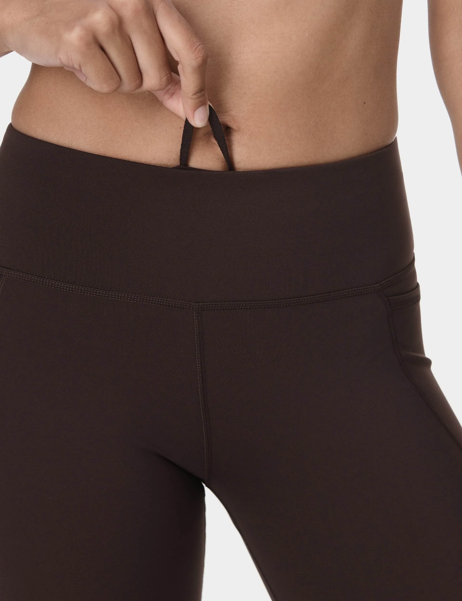 Power 7/8 Gym Leggings - Sable Brown - Image 3