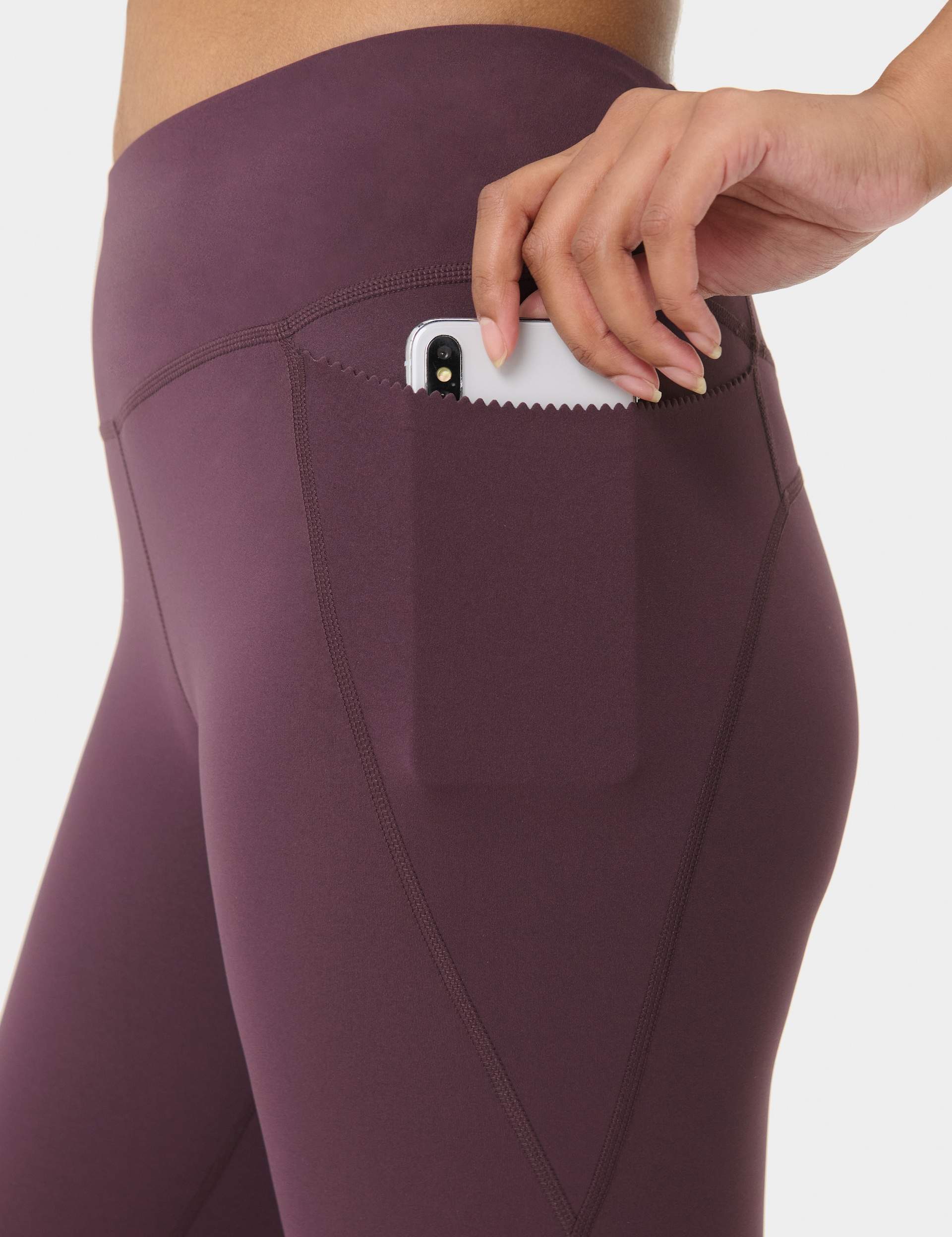 Power 7/8 Picot Edge Legging - Neptune Purple - Image 4