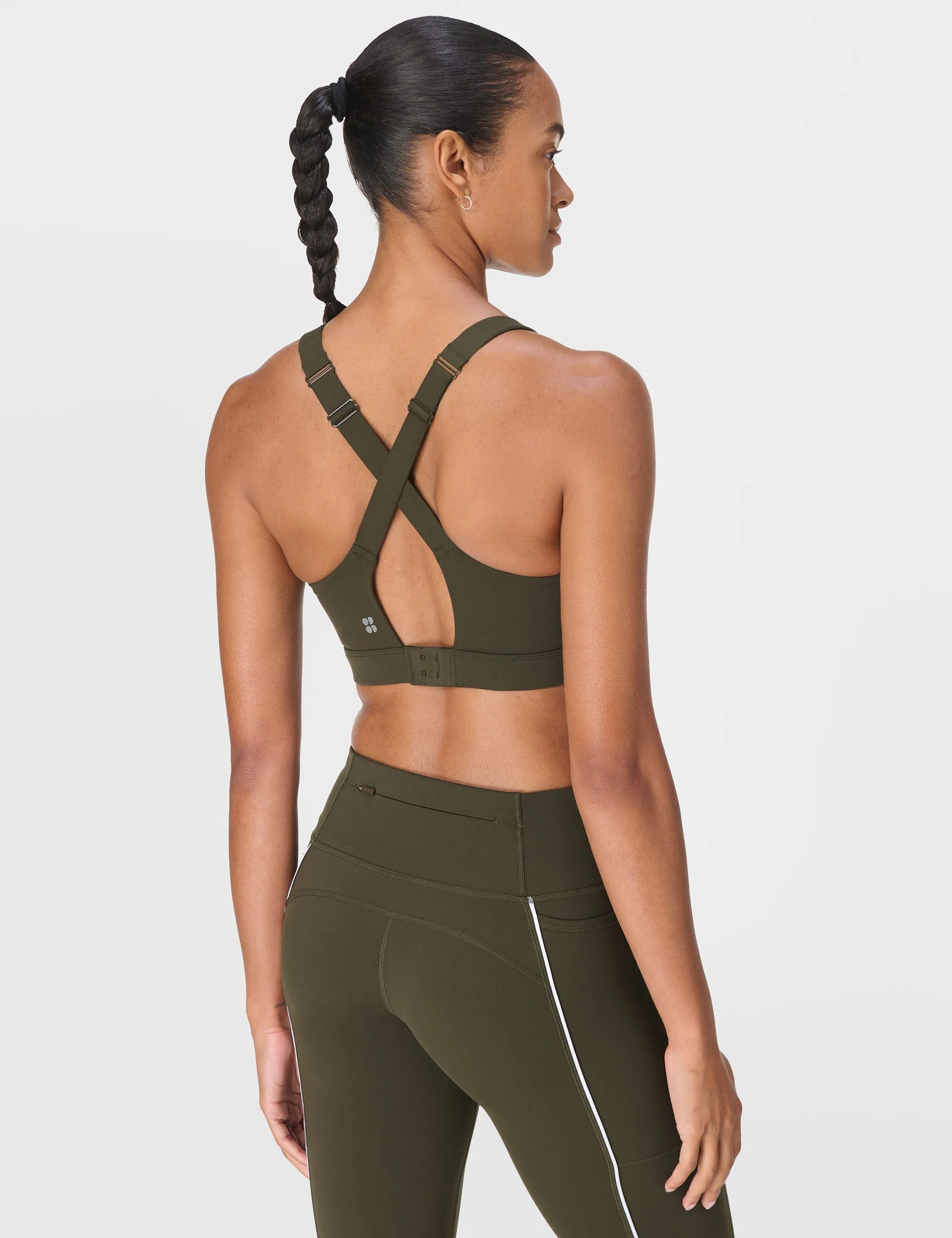 Power Pulse Bra - Nori Green/White - Image 2