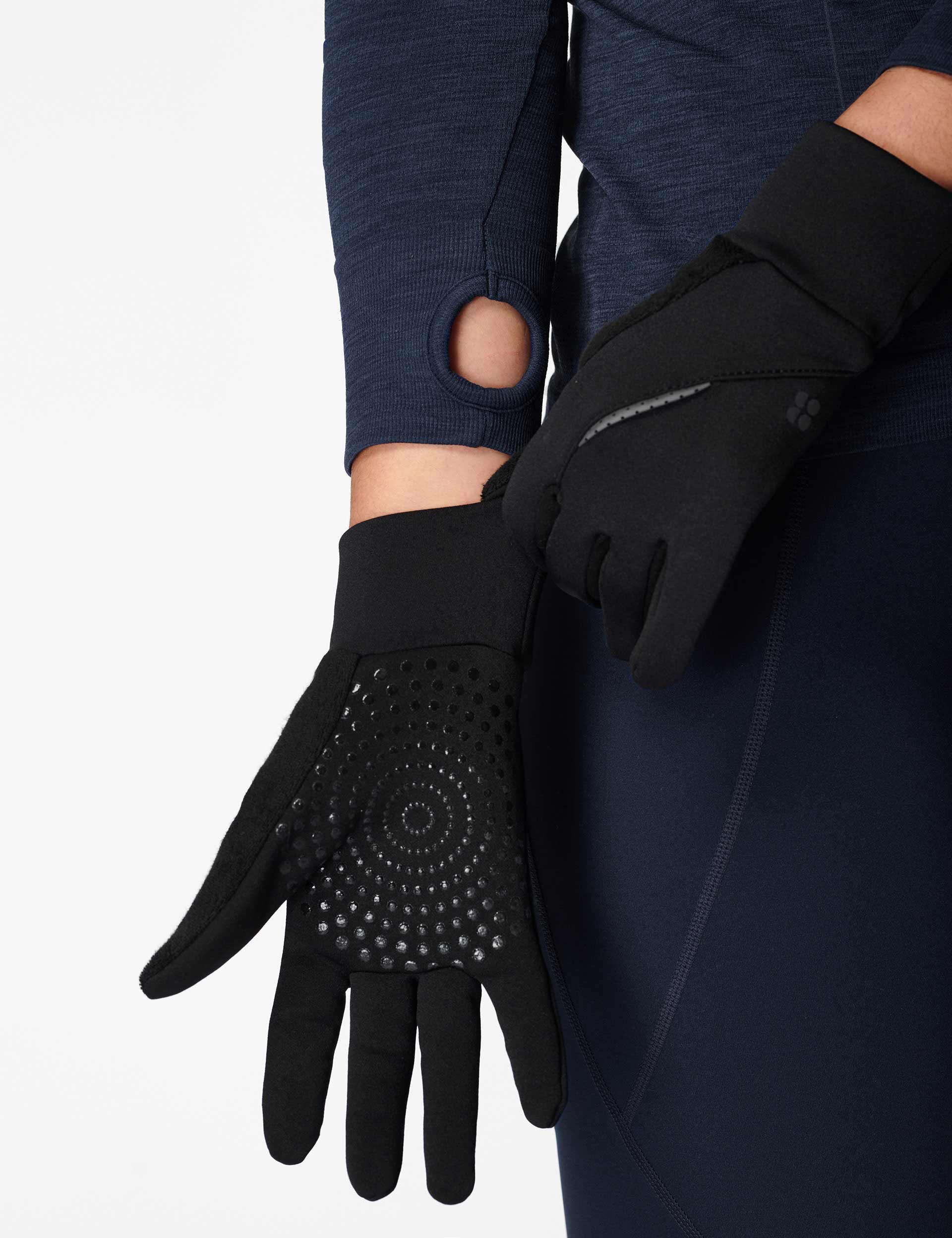 Run Gloves - Black - Image 3