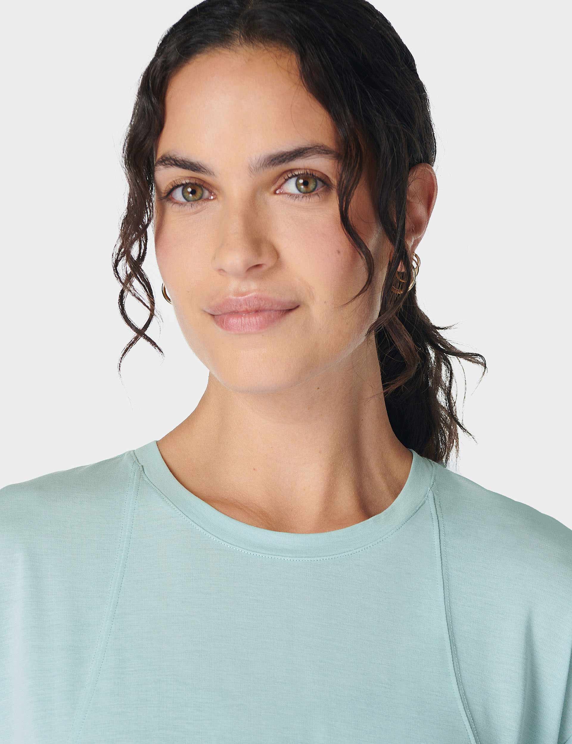 Soft Flow Studio T-Shirt - Muted Teal Blue - Image 3