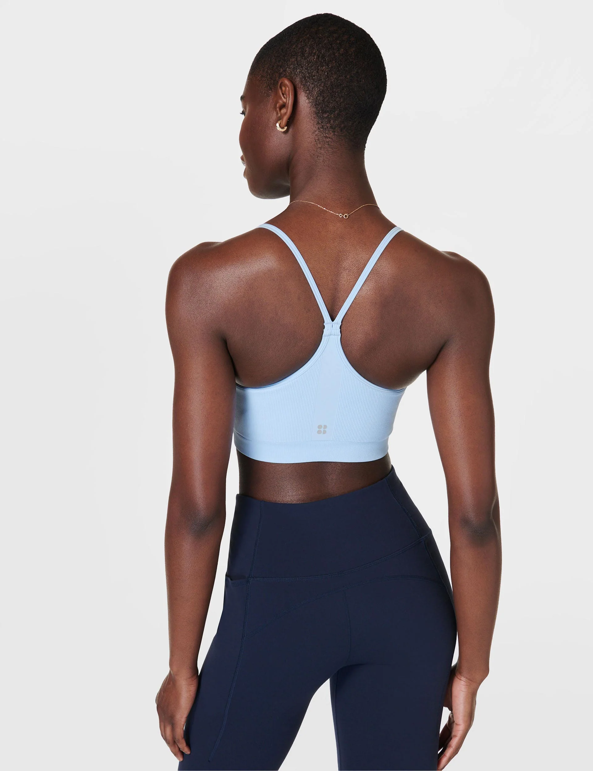 Spirit Restored Yoga Bra - Breeze Blue - Image 2