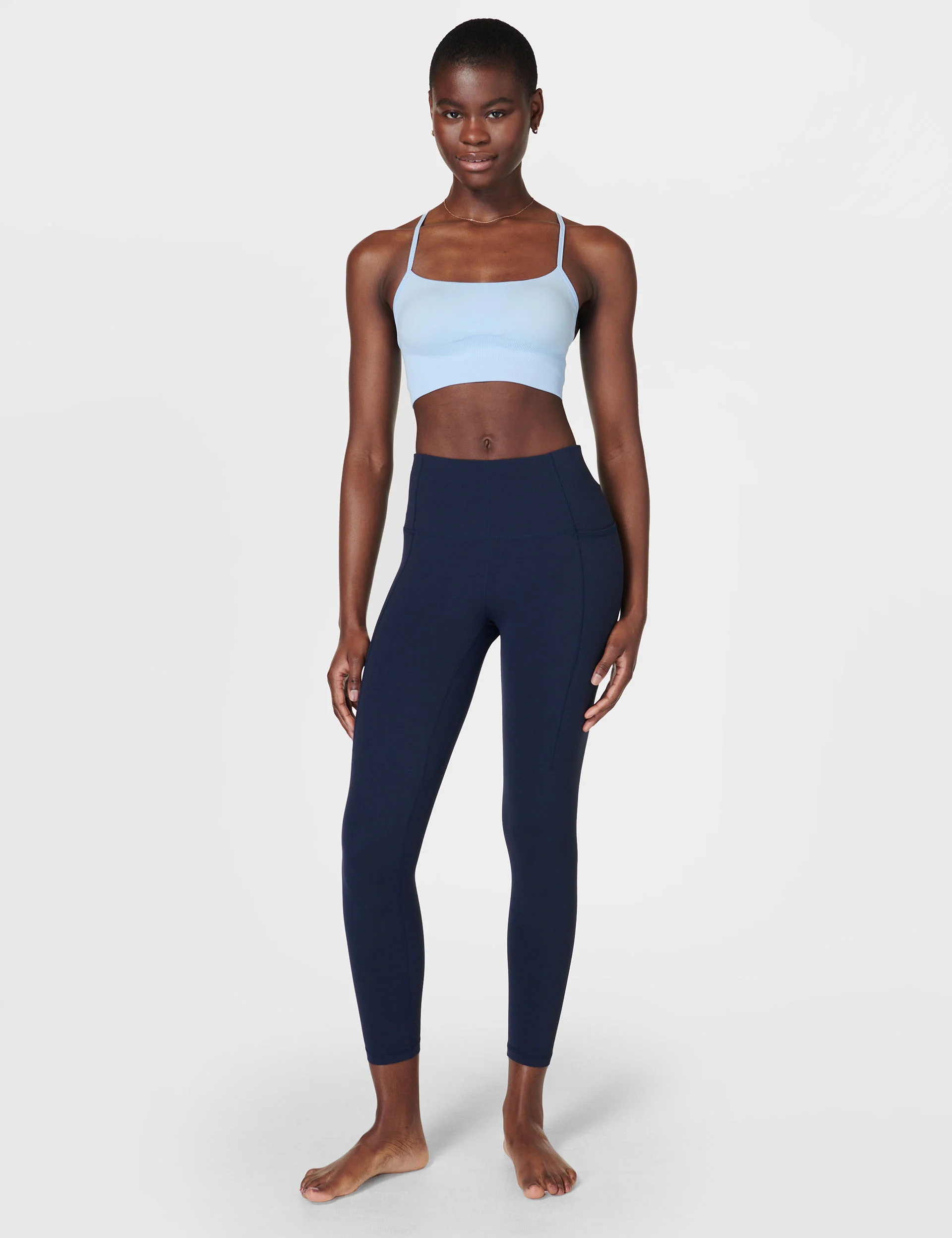 Spirit Restored Yoga Bra - Breeze Blue - Image 5
