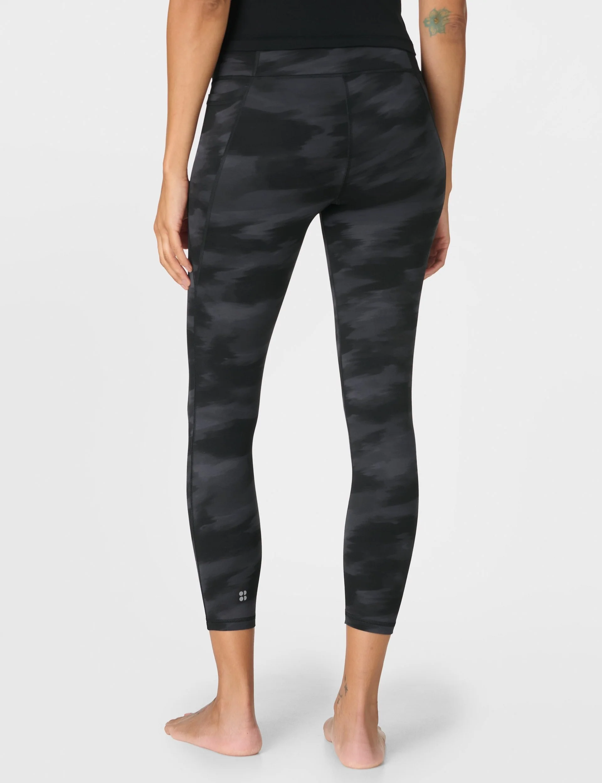 Ultimate Studio 7/8 Legging - Black Camo Shadow Print - Image 2