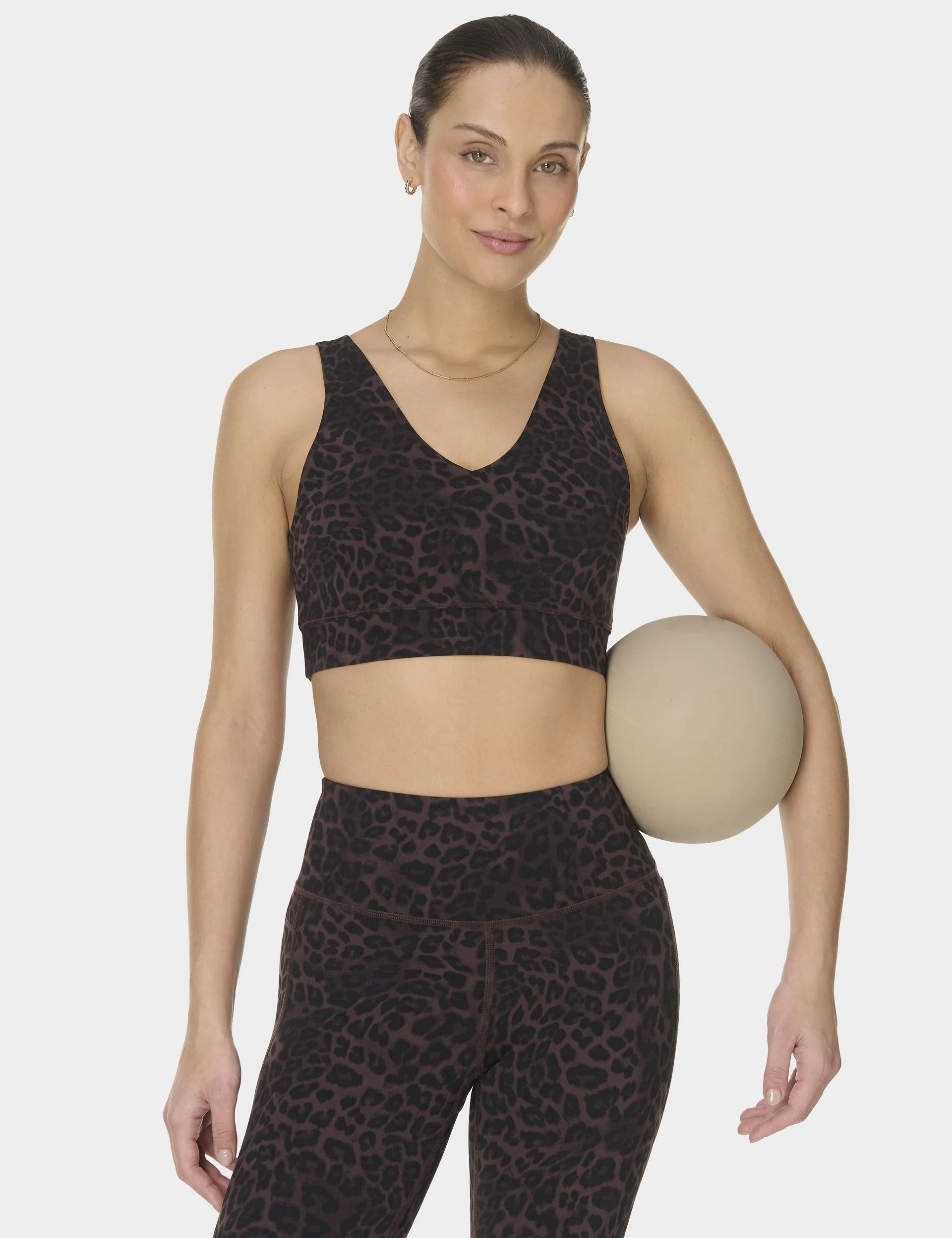 Ultimate Studio Voop Bra - Brown Leopard Skin Print - Image 4