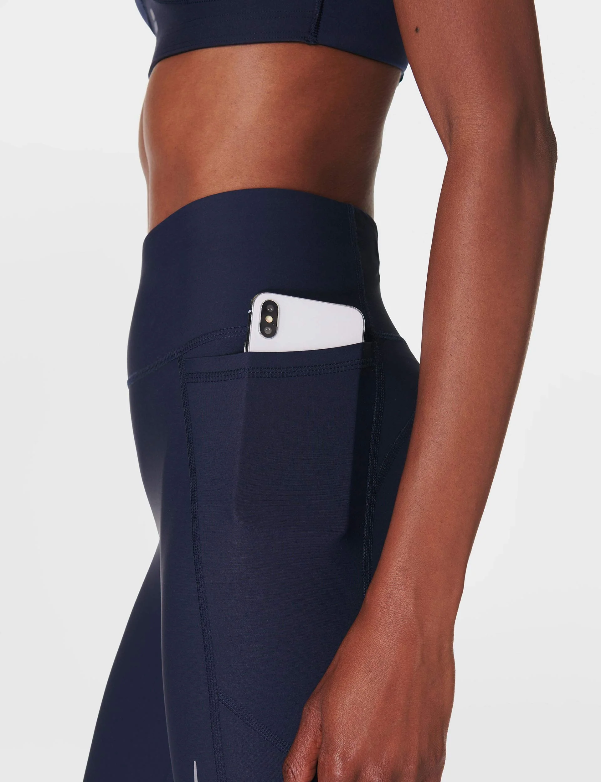 Zero Gravity 7/8 Illuminate Running Tight - Navy Blue - Image 5