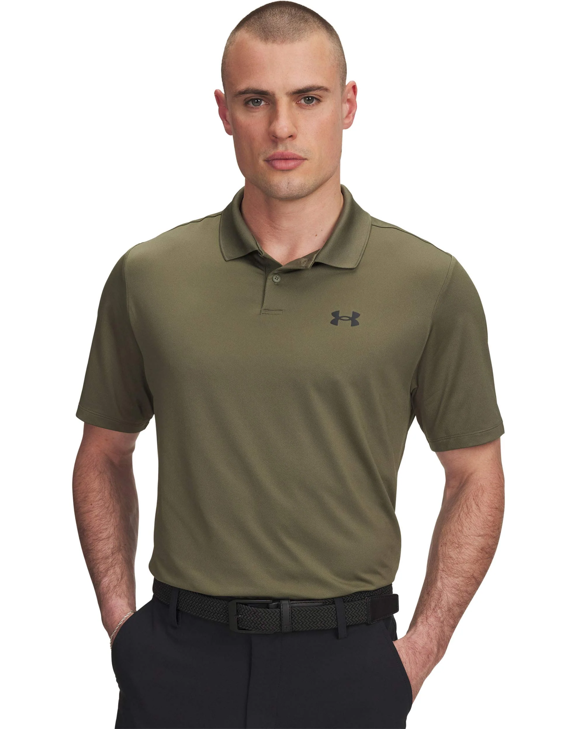 Matchplay Polo - Marine OD Green/Balck