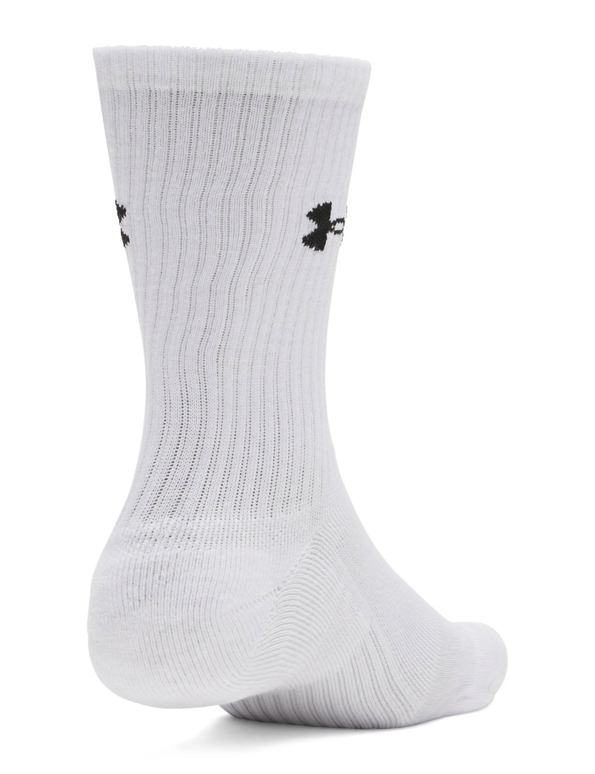 Performance Cotton 3-Pack Crew Socks - White/Ultimate Black - Image 2