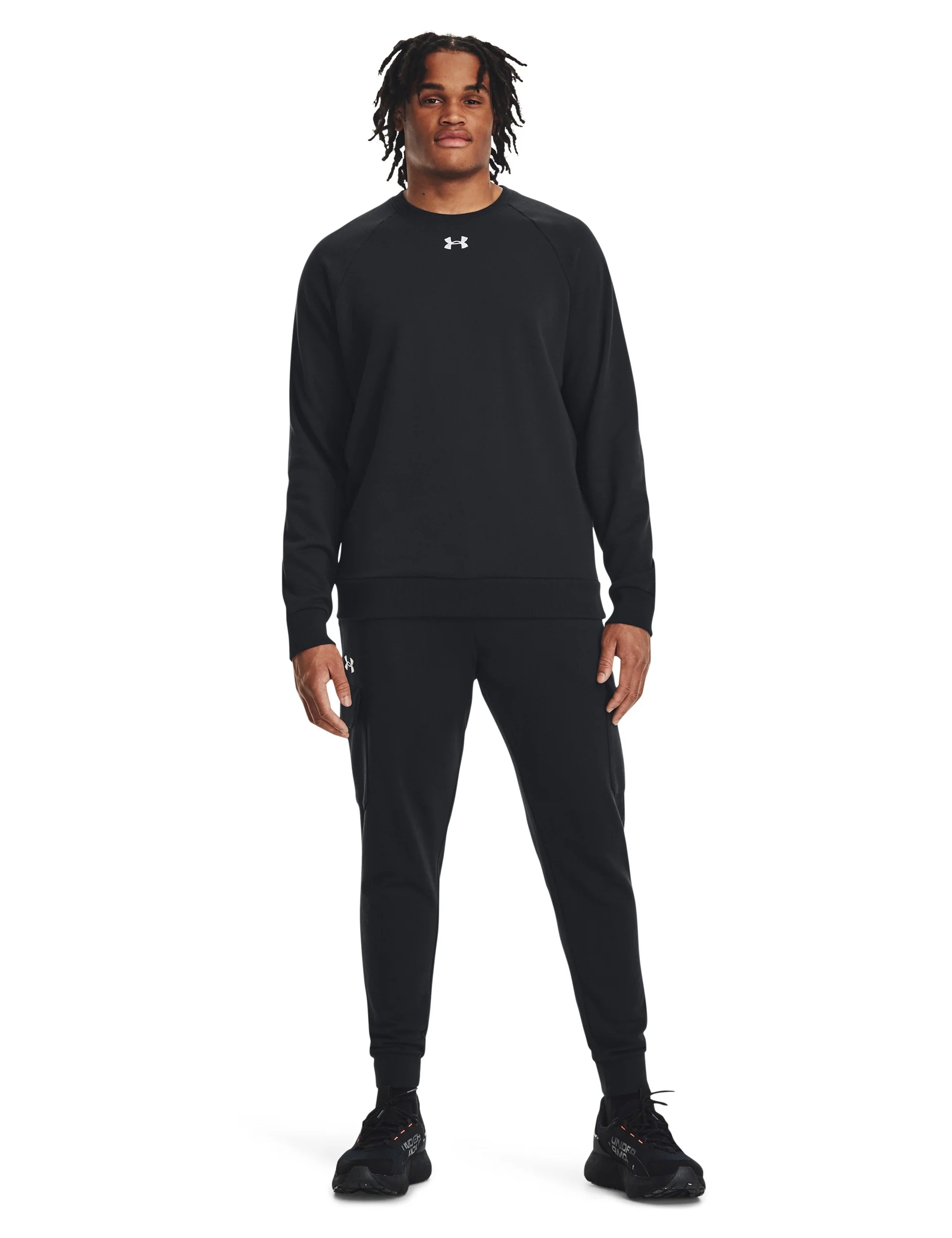 Rival Fleece Crew - Black/White - Image 4