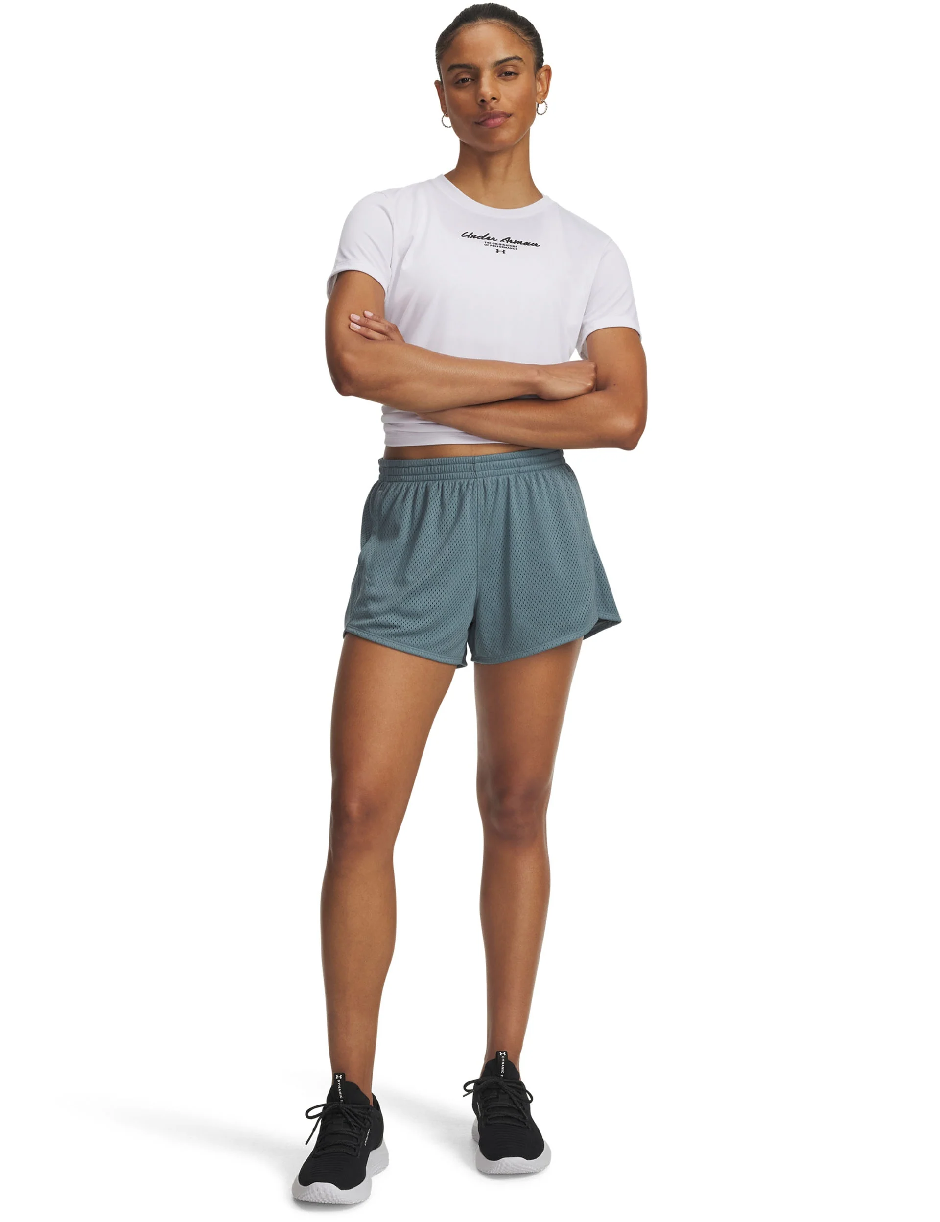 Tech Mesh Play Up 3" Shorts - Jasper Blue/Serpentine - Image 3