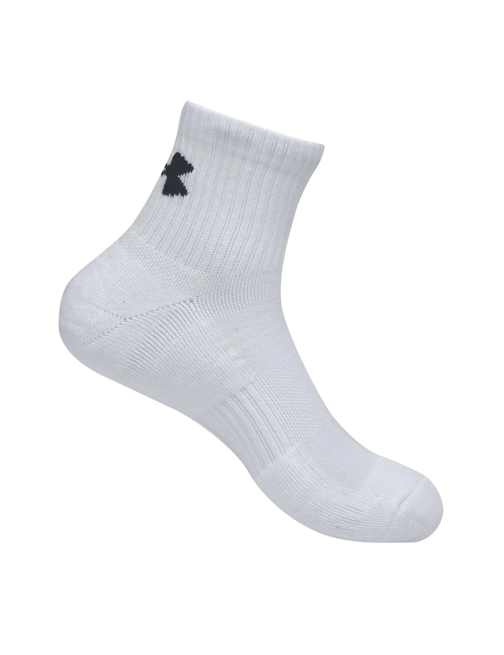 Training Cotton 3-Pack Quarter Socks - White - Image 4