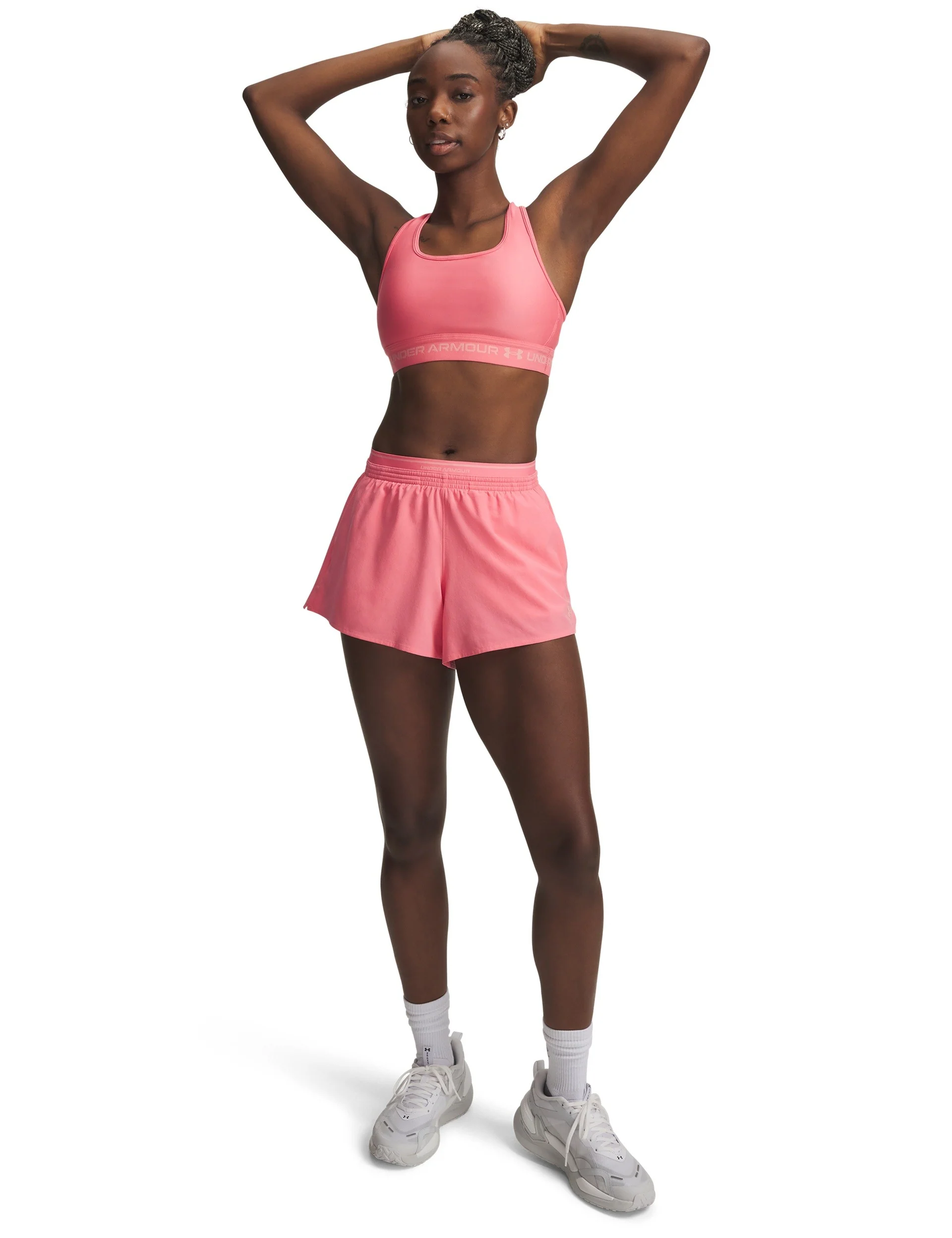 Vanish Woven 3" Shorts - Bittersweet Pink/Posh Pink - Image 4