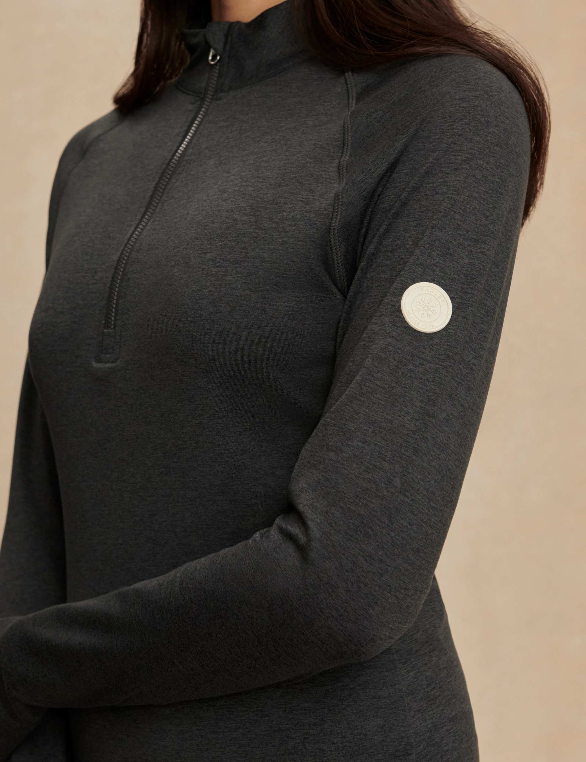 Always Warm Half-Zip Base Layer Top - Black Marl - Image 4