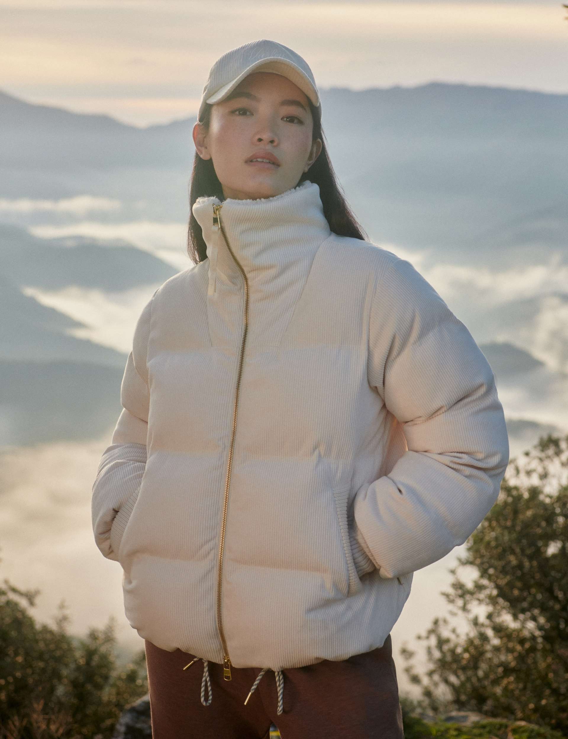 Brackley Cord Puffer Jacket - Birch