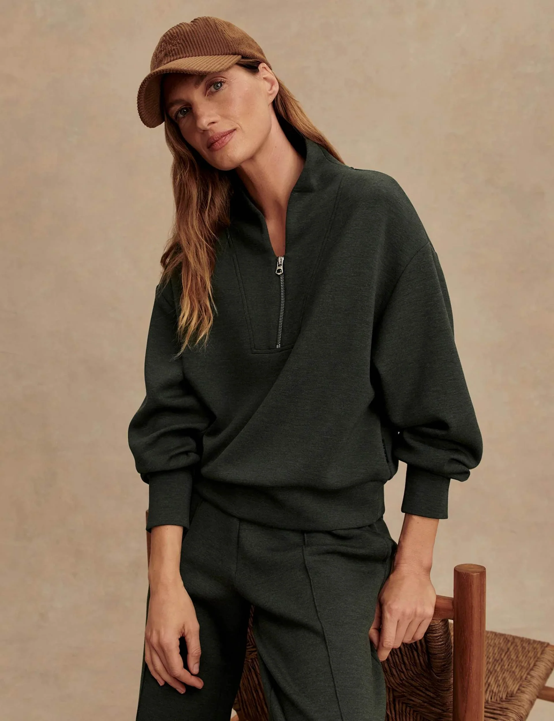 Davidson Sweat - Olive Marl