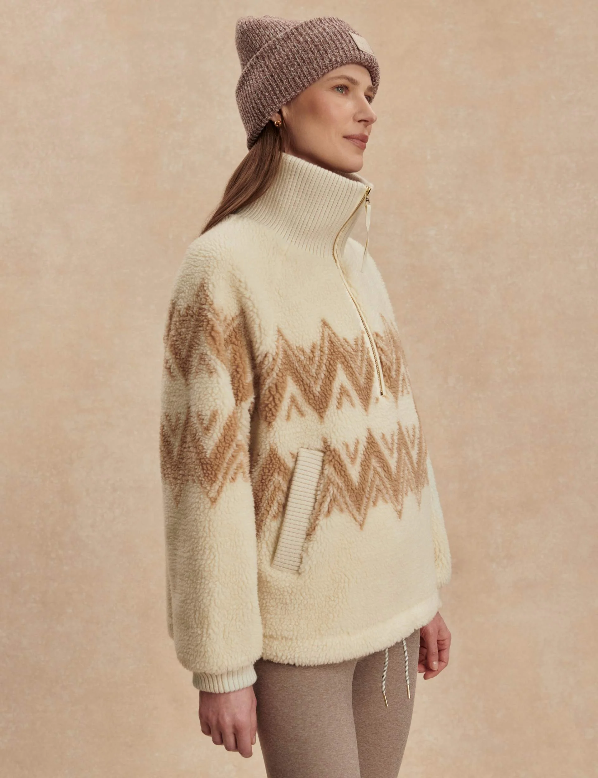 Hendrik Half-Zip Sherpa - Egret - Image 2