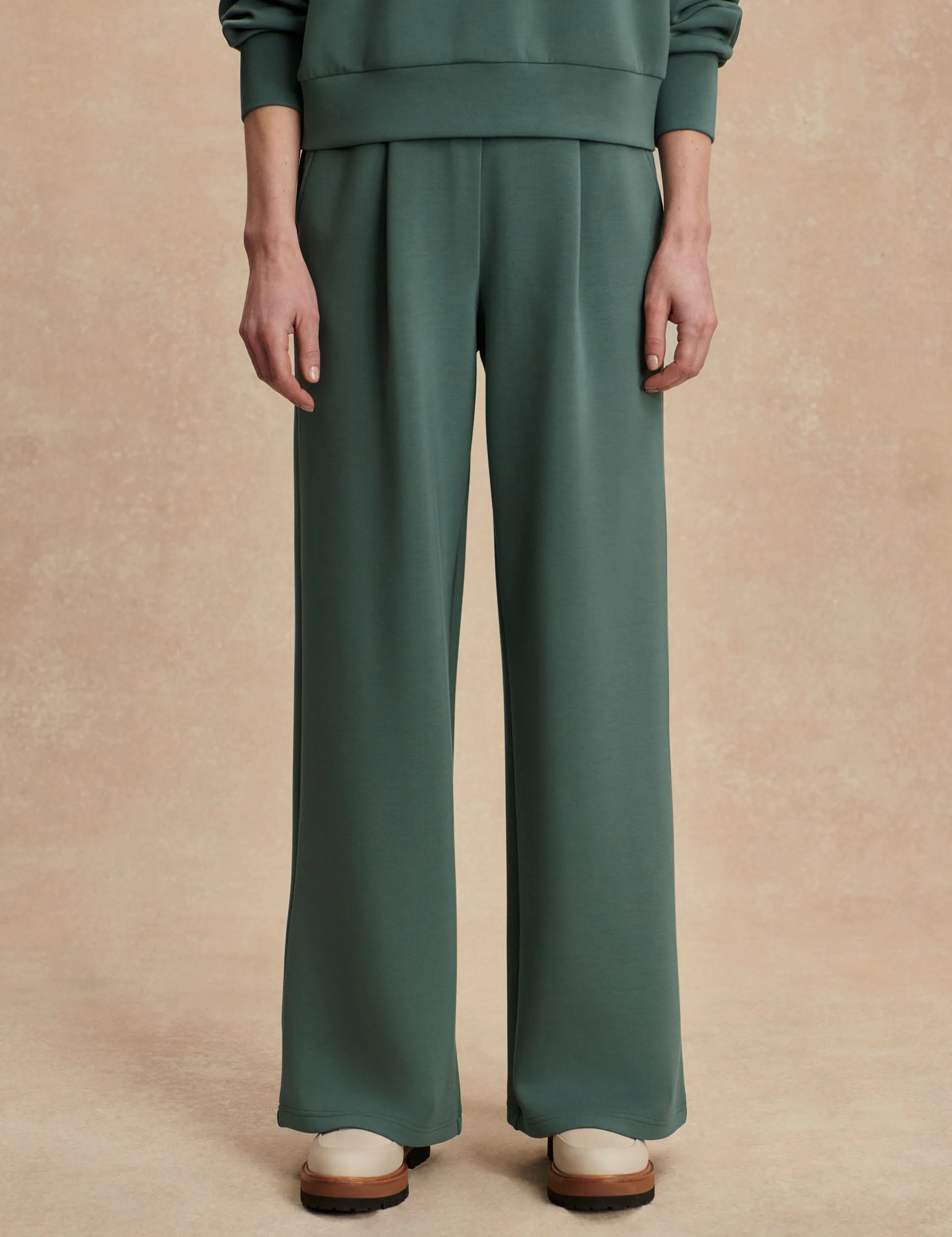 The Extra Wide Leg Pant 29.5" - Dark Forest