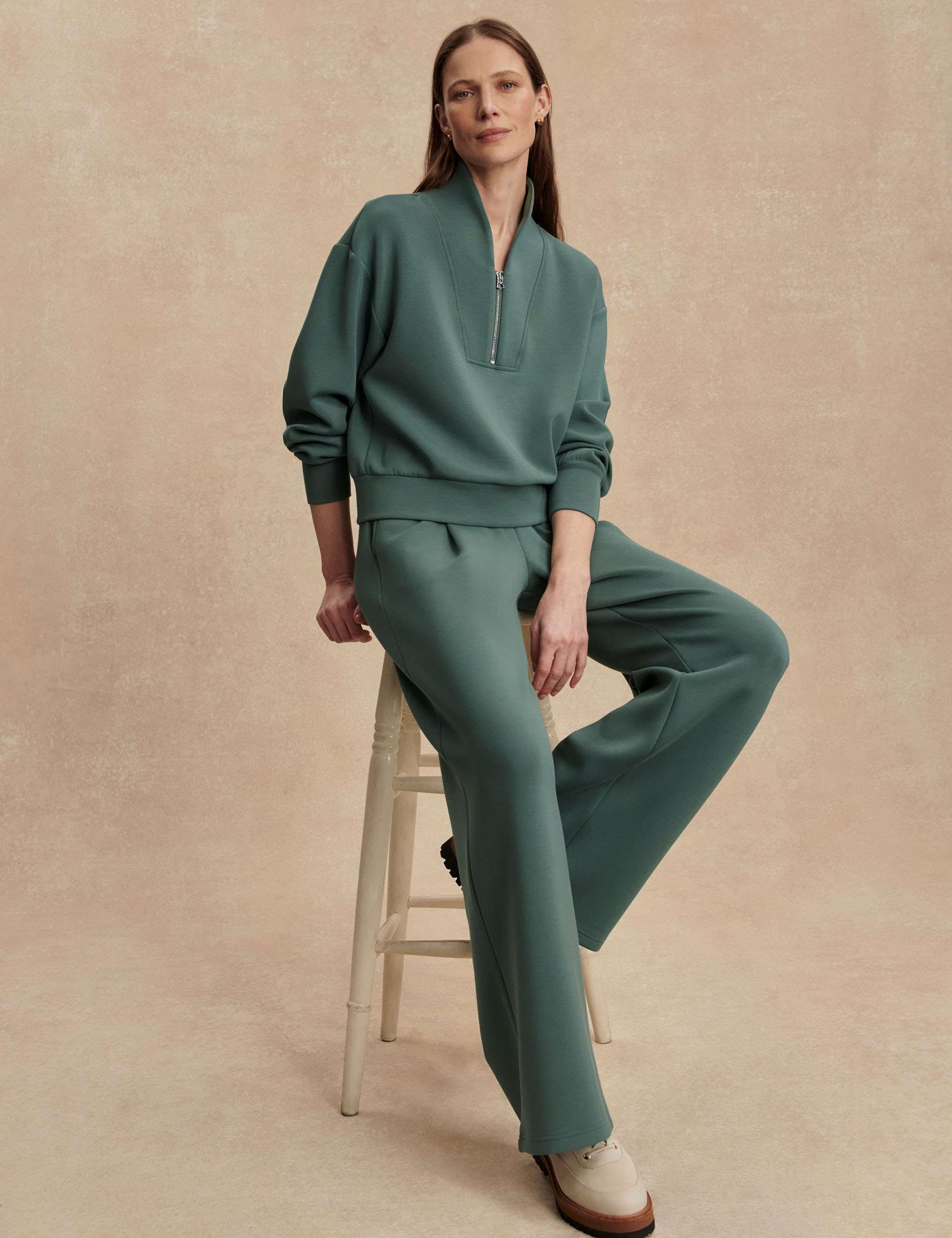 The Extra Wide Leg Pant 29.5" - Dark Forest - Image 7