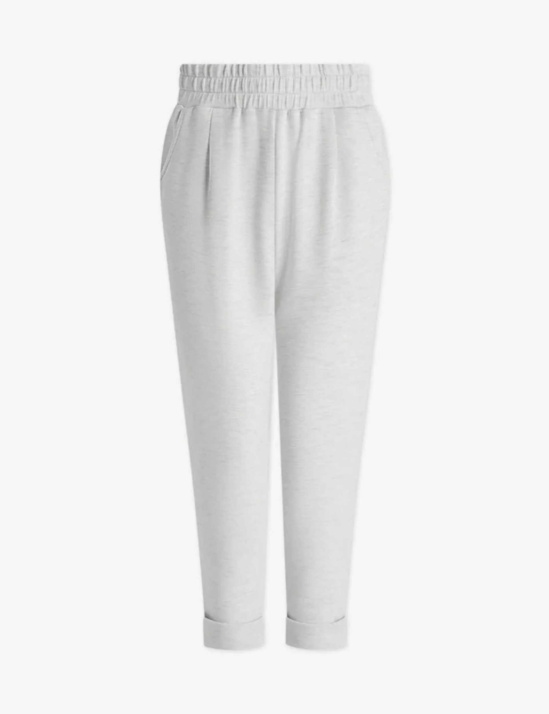 The Rolled Cuff Pant 25" - Ivory Marl - Image 4
