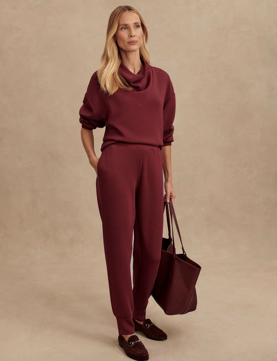 The Slim Cuff Pant 27.5" - New Maroon - Image 6