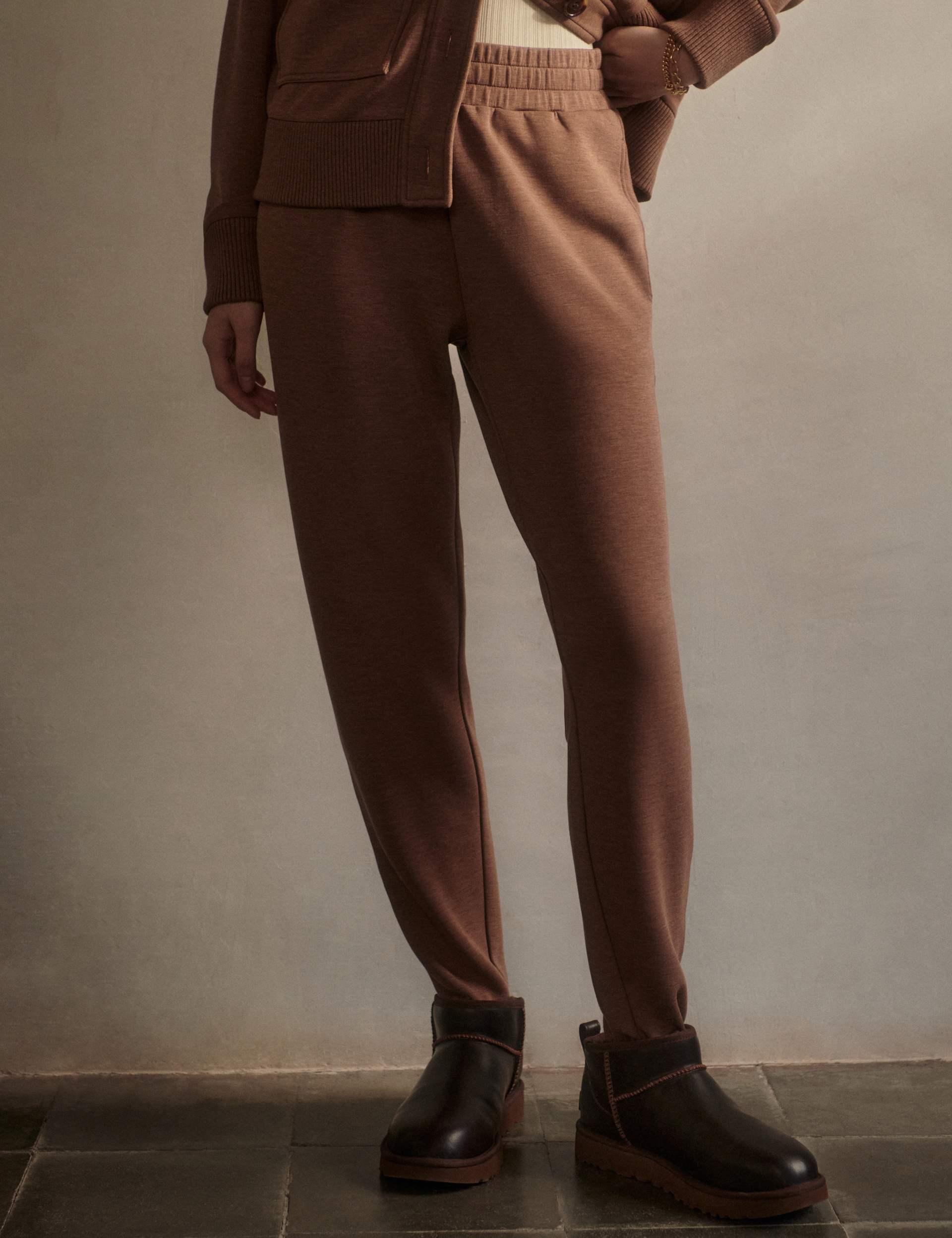 The Slim Zip Hem Pant 29.5" - Golden Bronze Marl