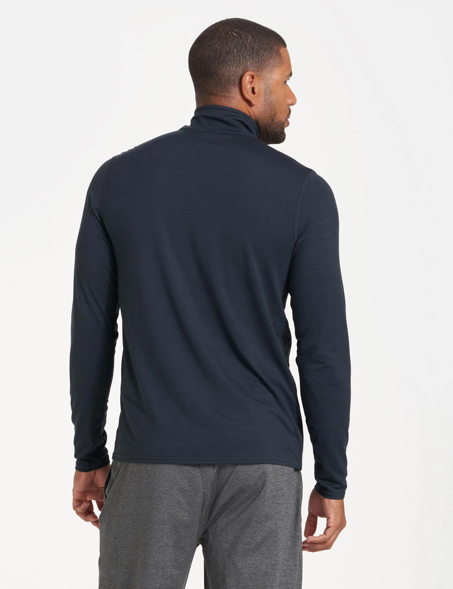 Ease Performance 1/2 Zip - Ink Heather - Image 2