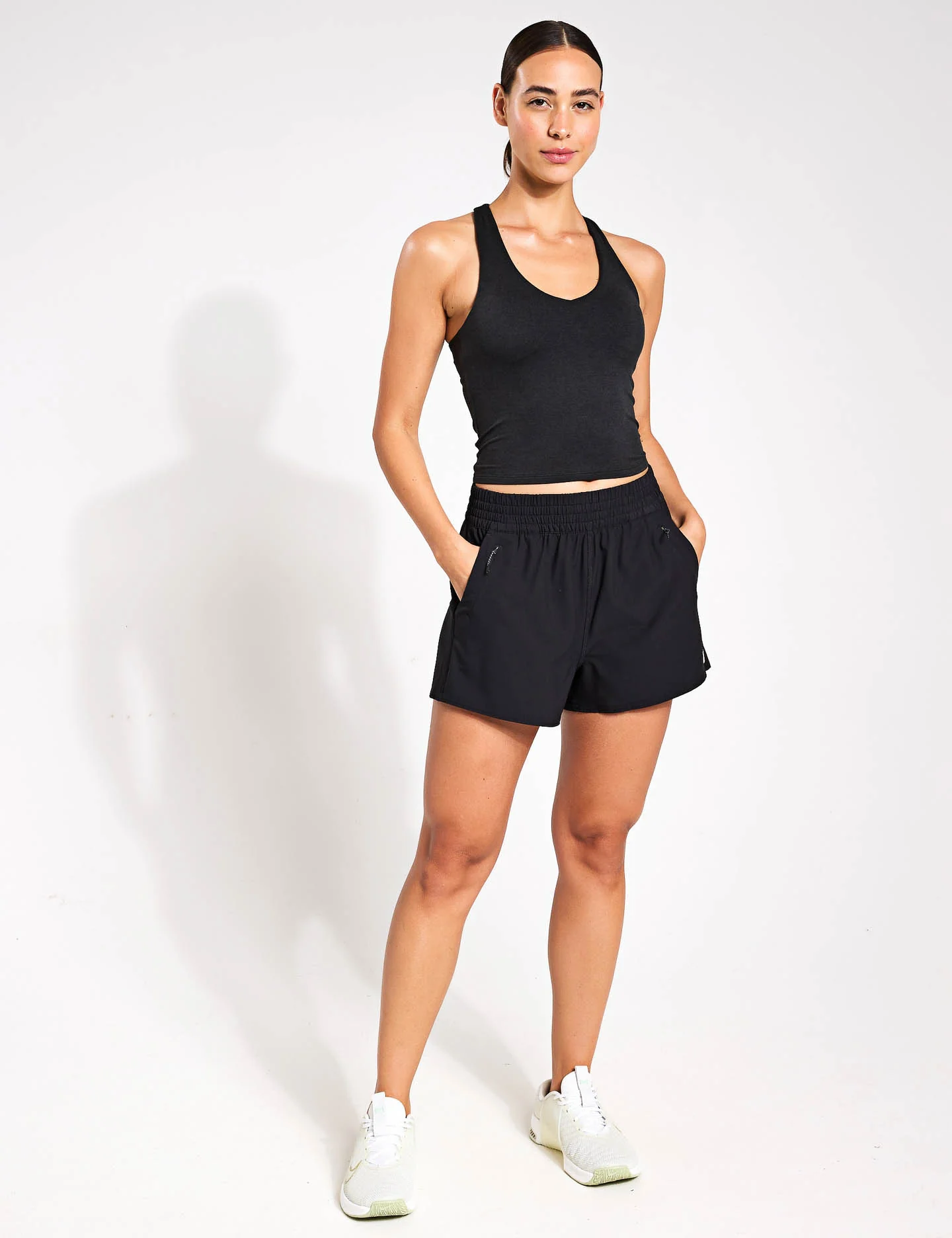 Halo Performance Crop 2.0 - Black Heather - Image 4