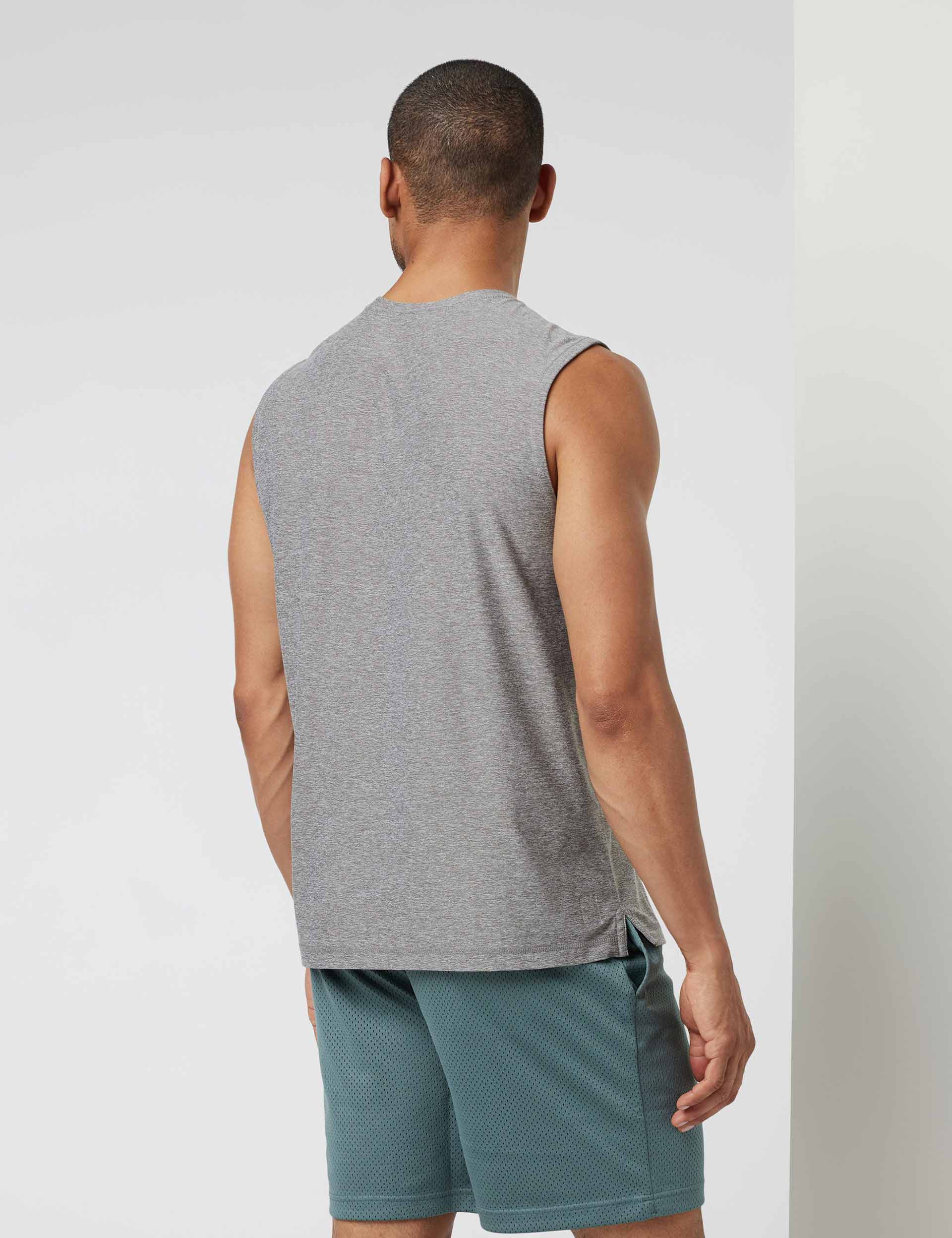 Strato Muscle Tee - Heather Grey - Image 2