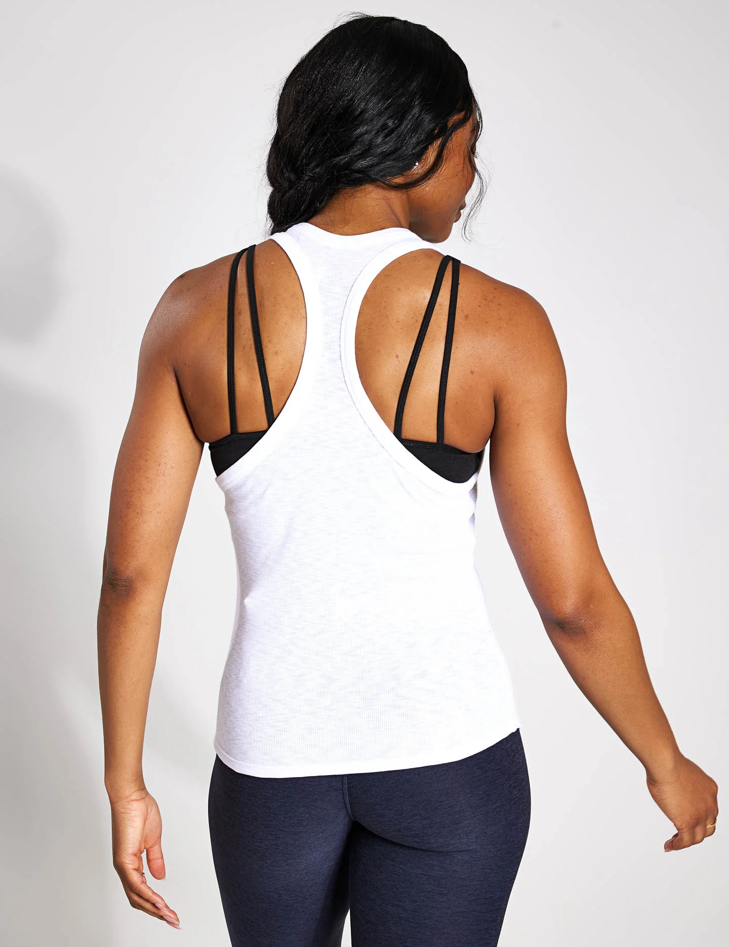 Sunrise High Neck Tank - White - Image 2
